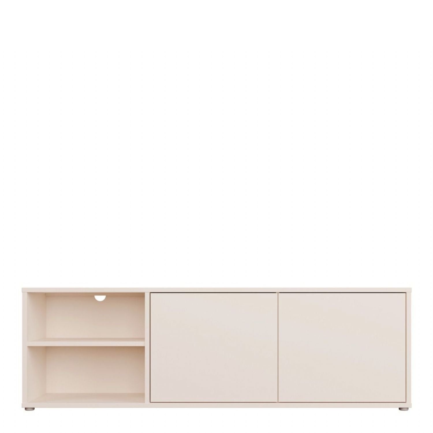 Alice Springs Wide TV Cabinet with 2 Doors PushtoOpen & 1 Open Shelf in Sand