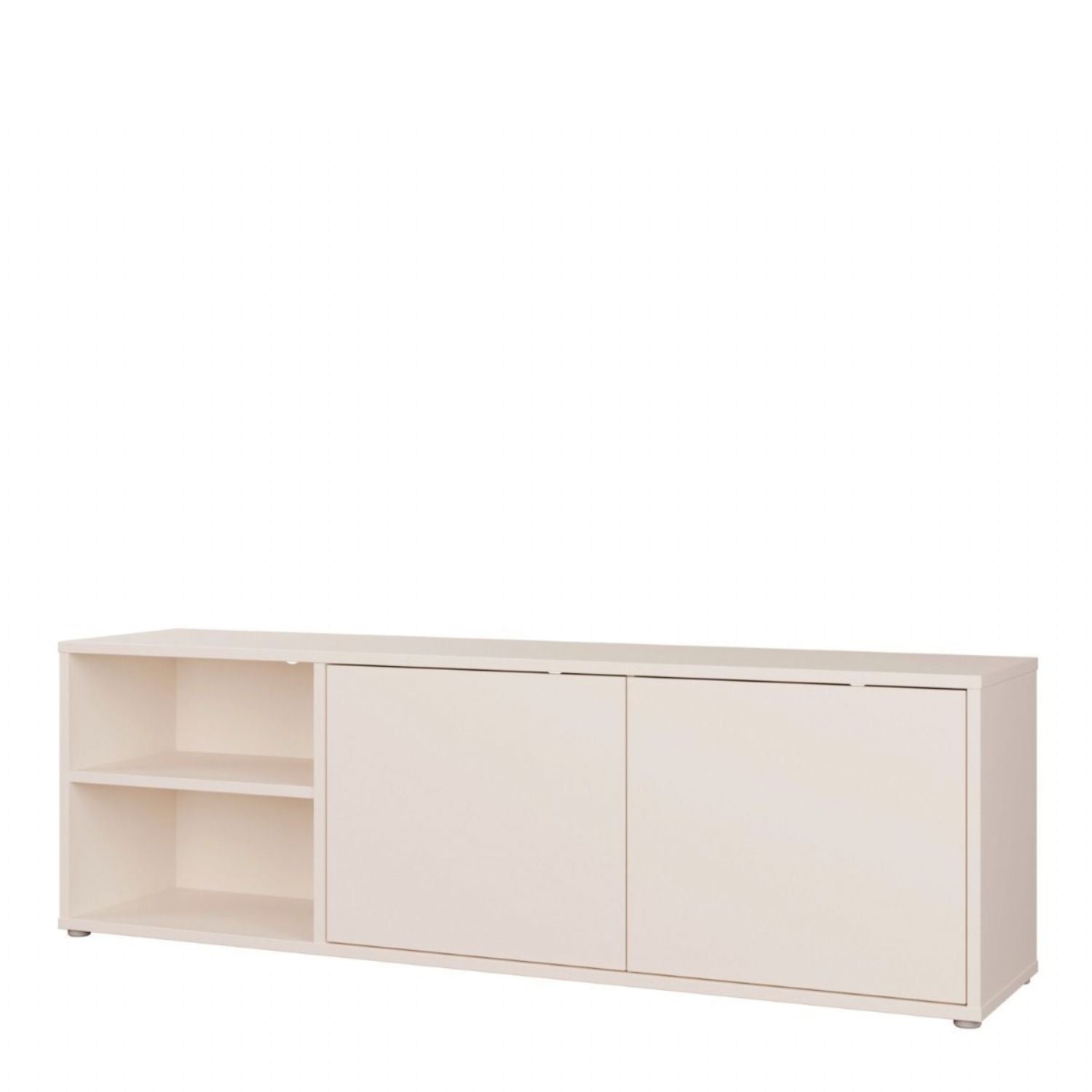 Alice Springs Wide TV Cabinet with 2 Doors PushtoOpen & 1 Open Shelf in Sand