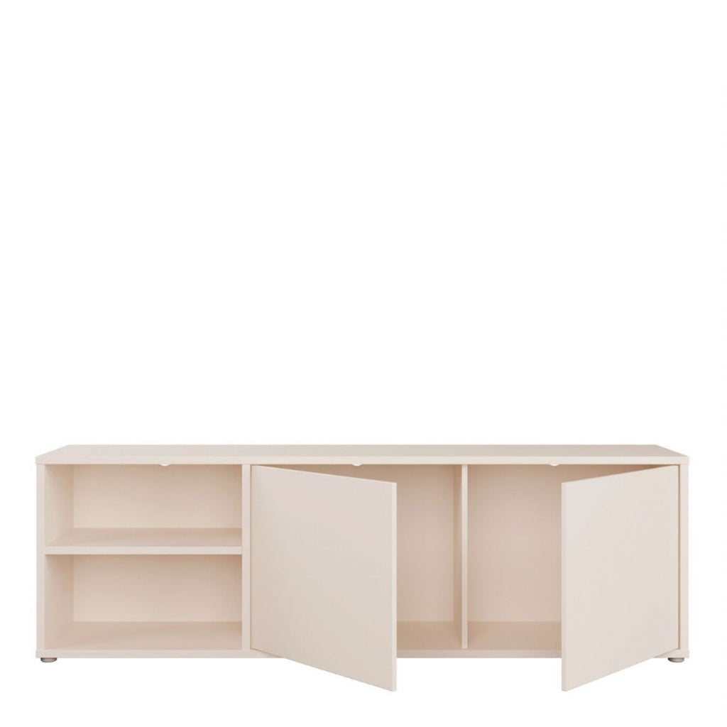 Alice Springs Wide TV Cabinet with 2 Doors PushtoOpen & 1 Open Shelf in Sand