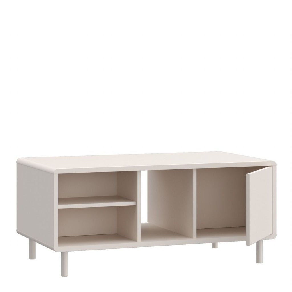 Playly Coffee Table with Open Shelf and Door