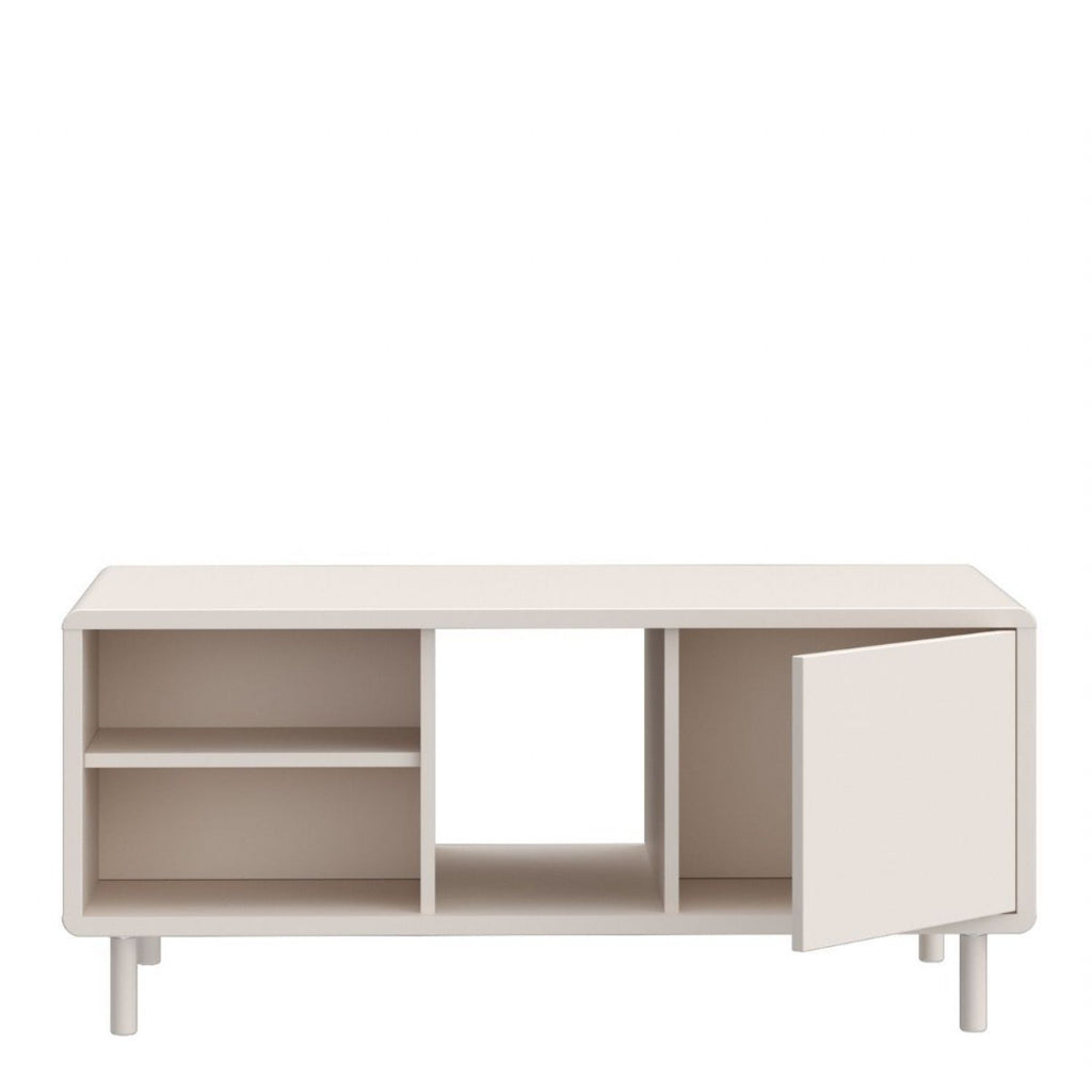 Playly Coffee Table with Open Shelf and Door