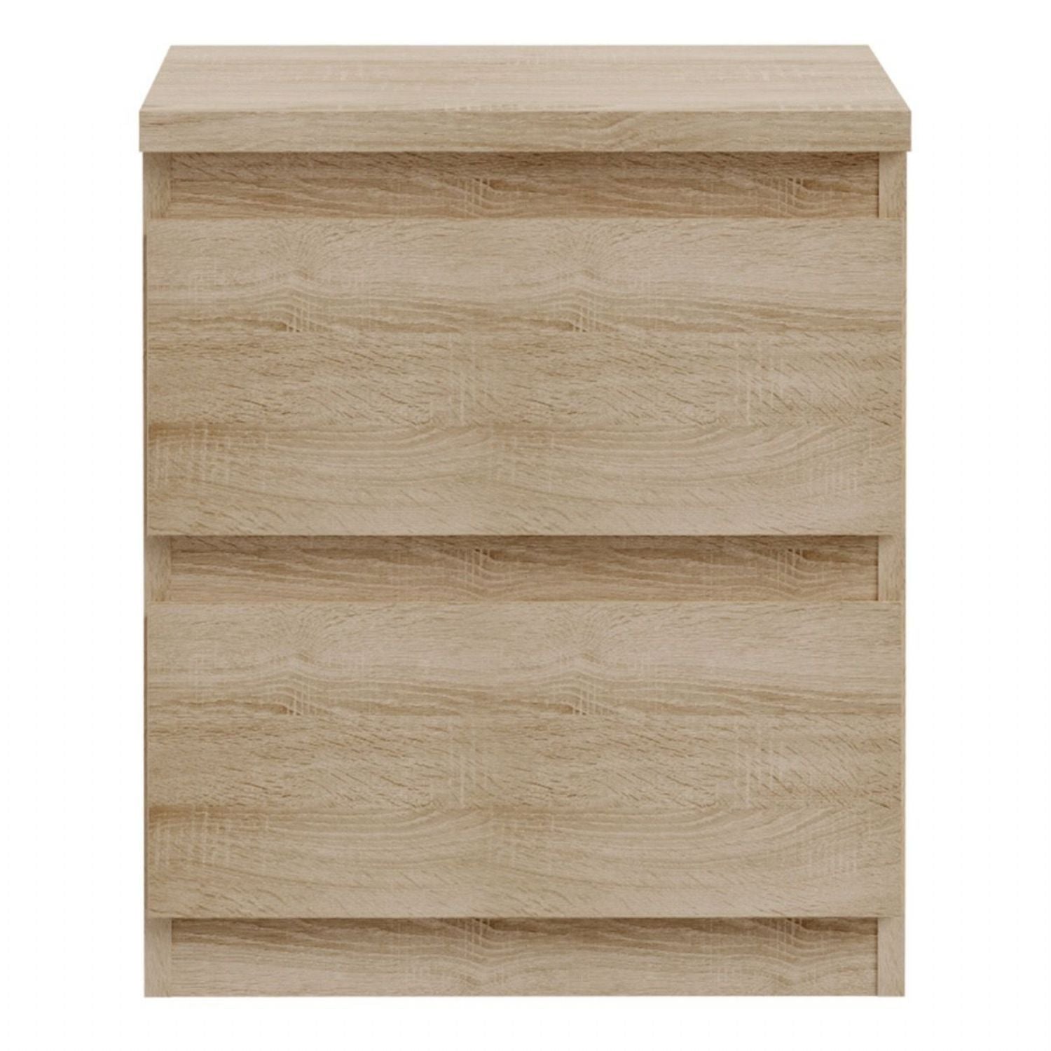 Edmore 2 Drawer Bedside Table in Sonoma Oak