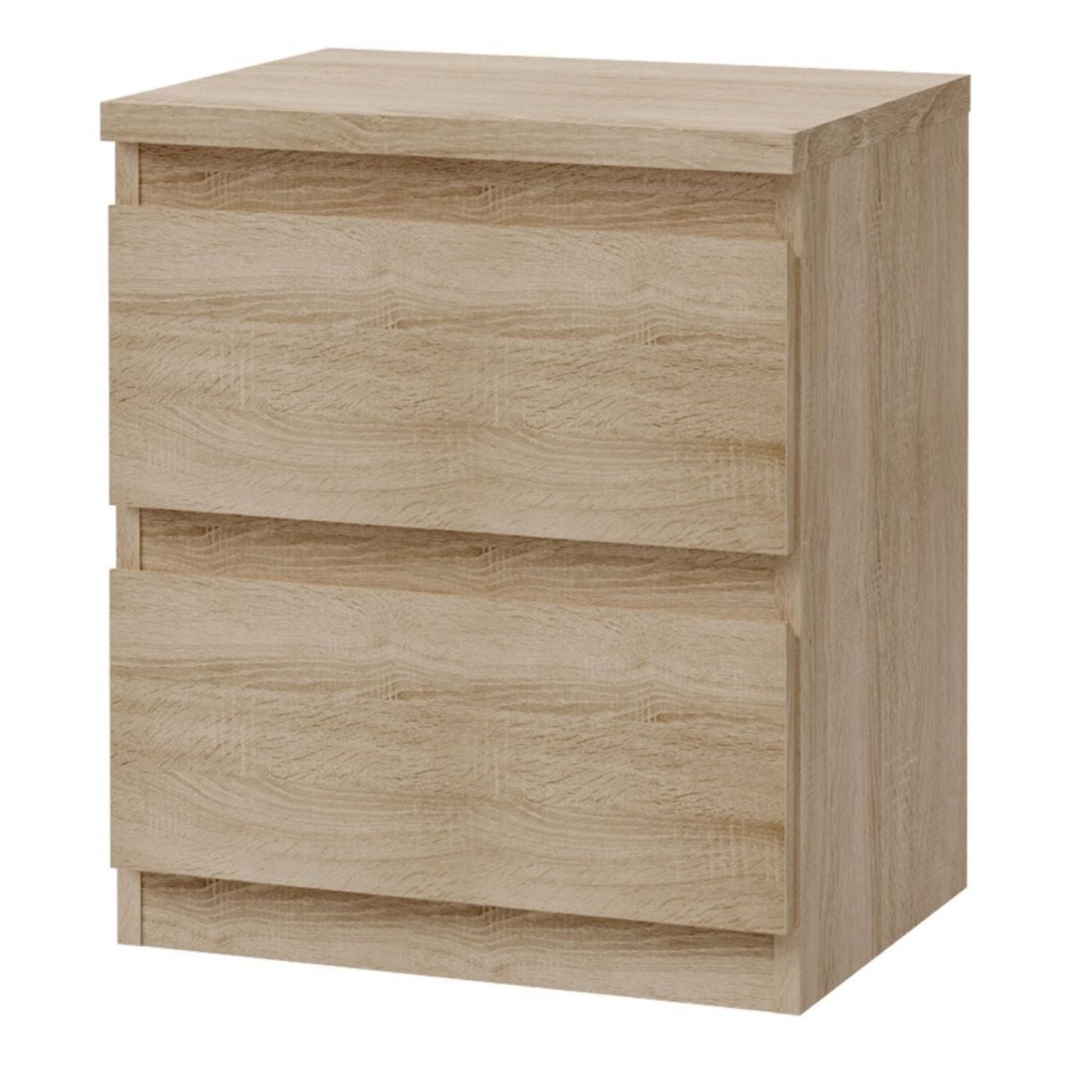 Edmore 2 Drawer Bedside Table in Sonoma Oak