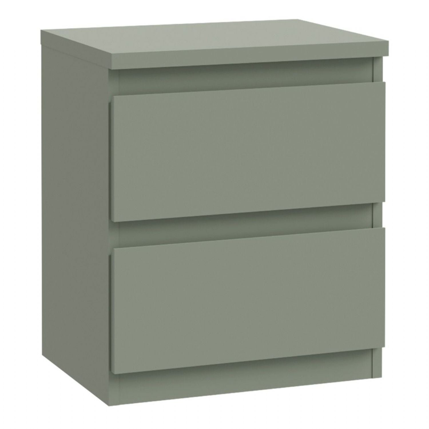 Edmore 2 Drawer Bedside Table in Sage Green