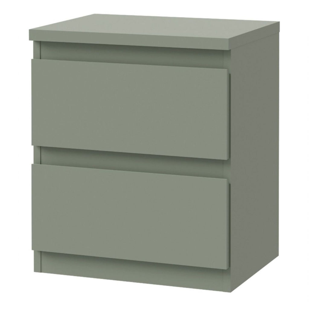 Edmore 2 Drawer Bedside Table in Sage Green