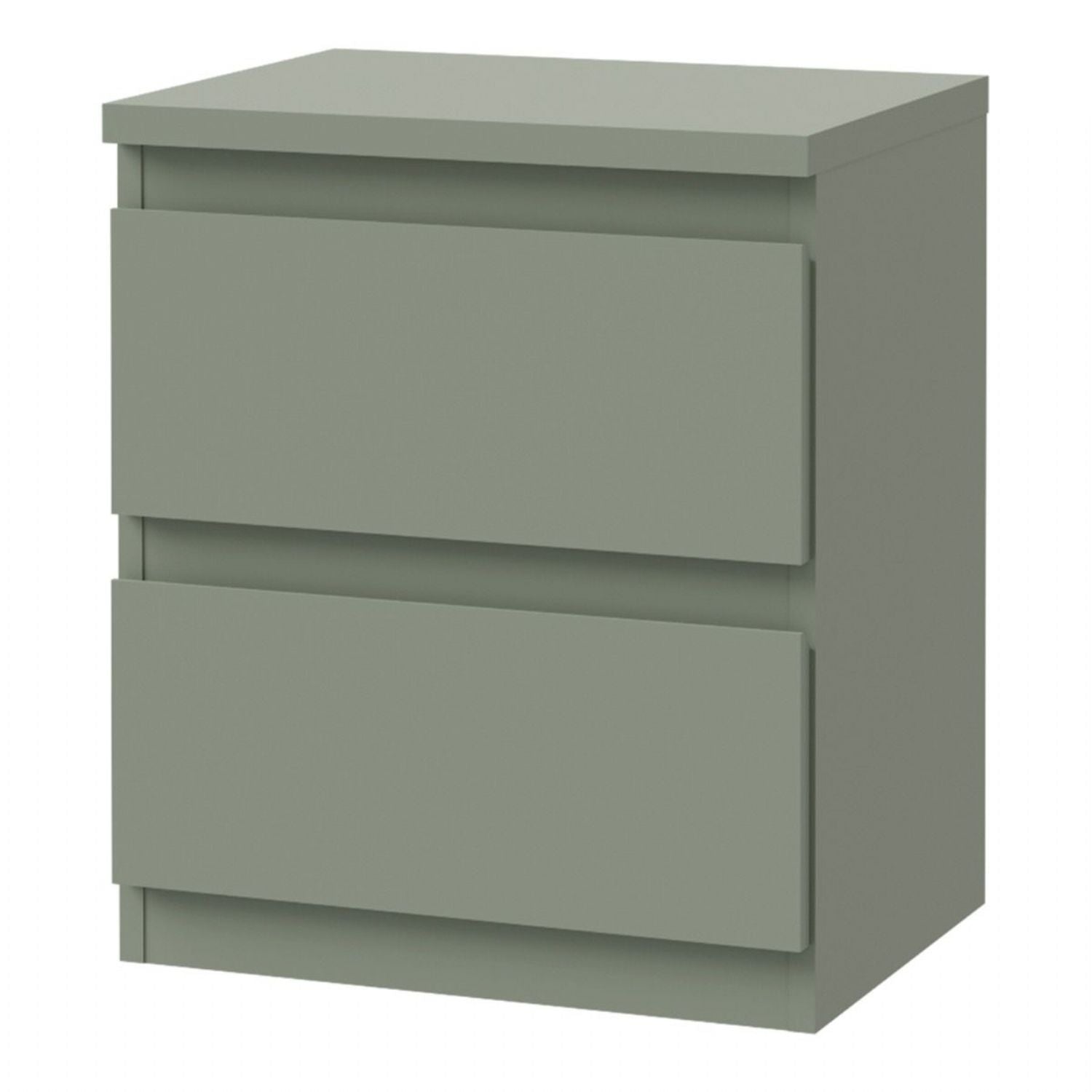 Edmore 2 Drawer Bedside Table in Sage Green