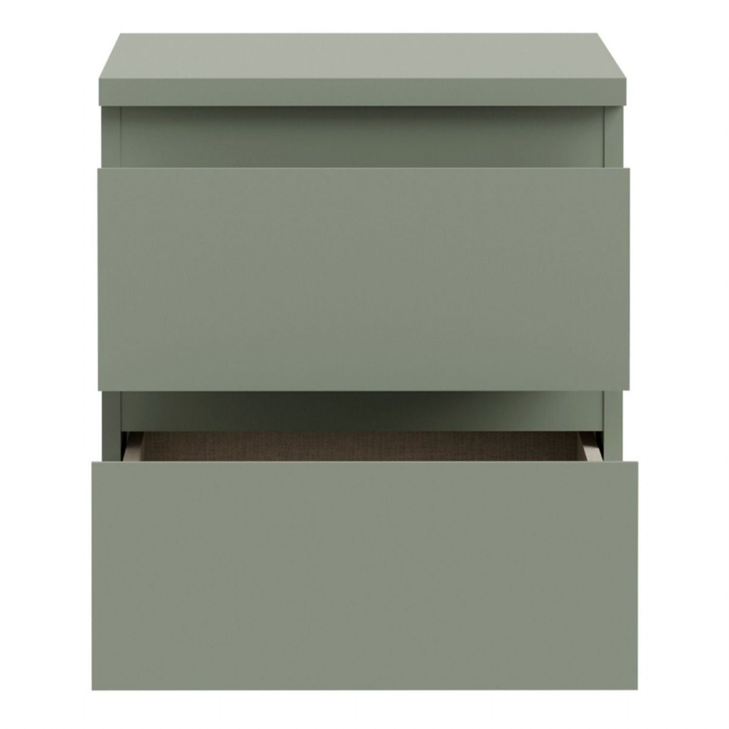 Edmore 2 Drawer Bedside Table in Sage Green