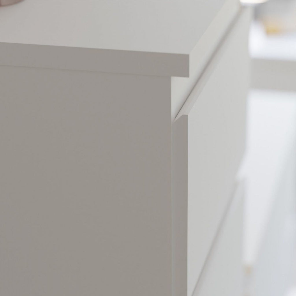Edmore 3 Drawer Bedside Chest in White