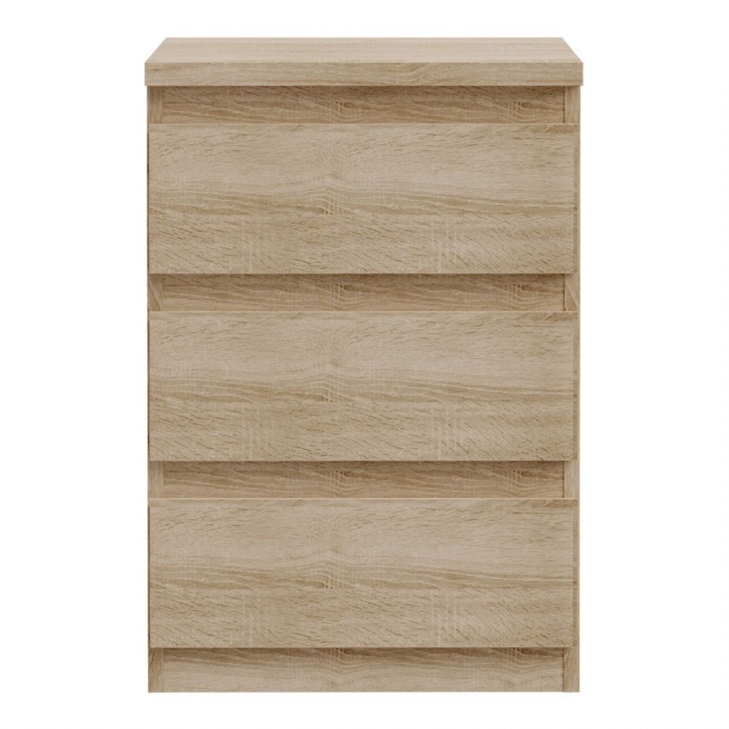 Edmore 3 Drawer Bedside Chest in Sonoma Oak