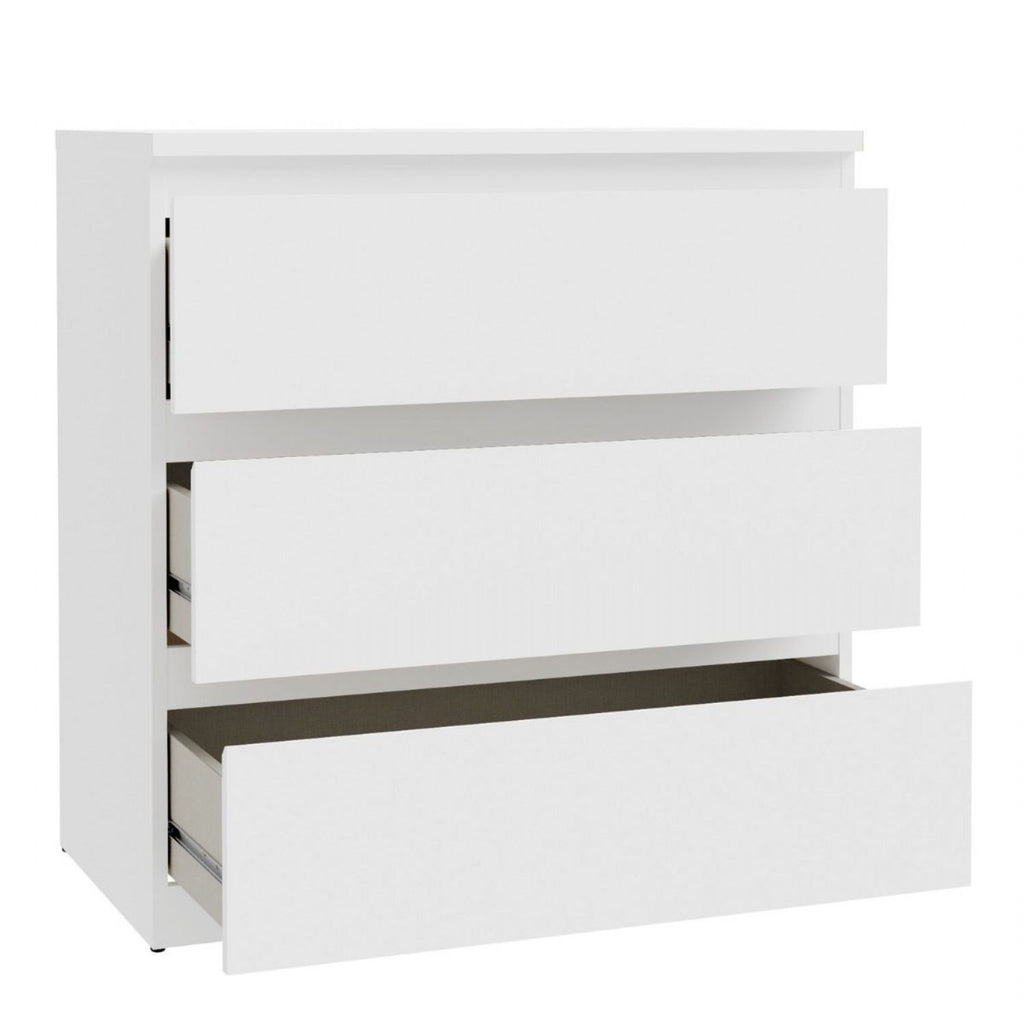 Edmore 3 Drawer Chest in White