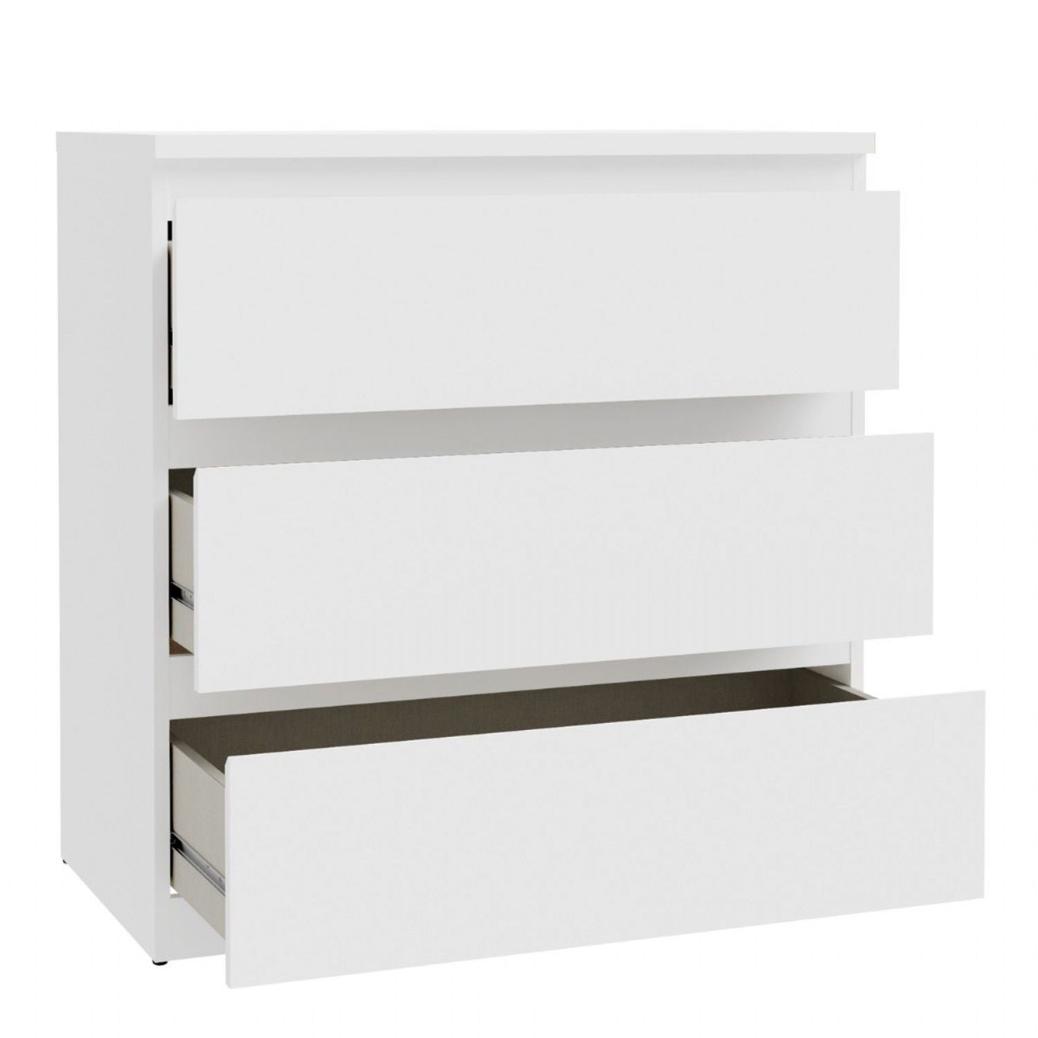 Edmore 3 Drawer Chest in White
