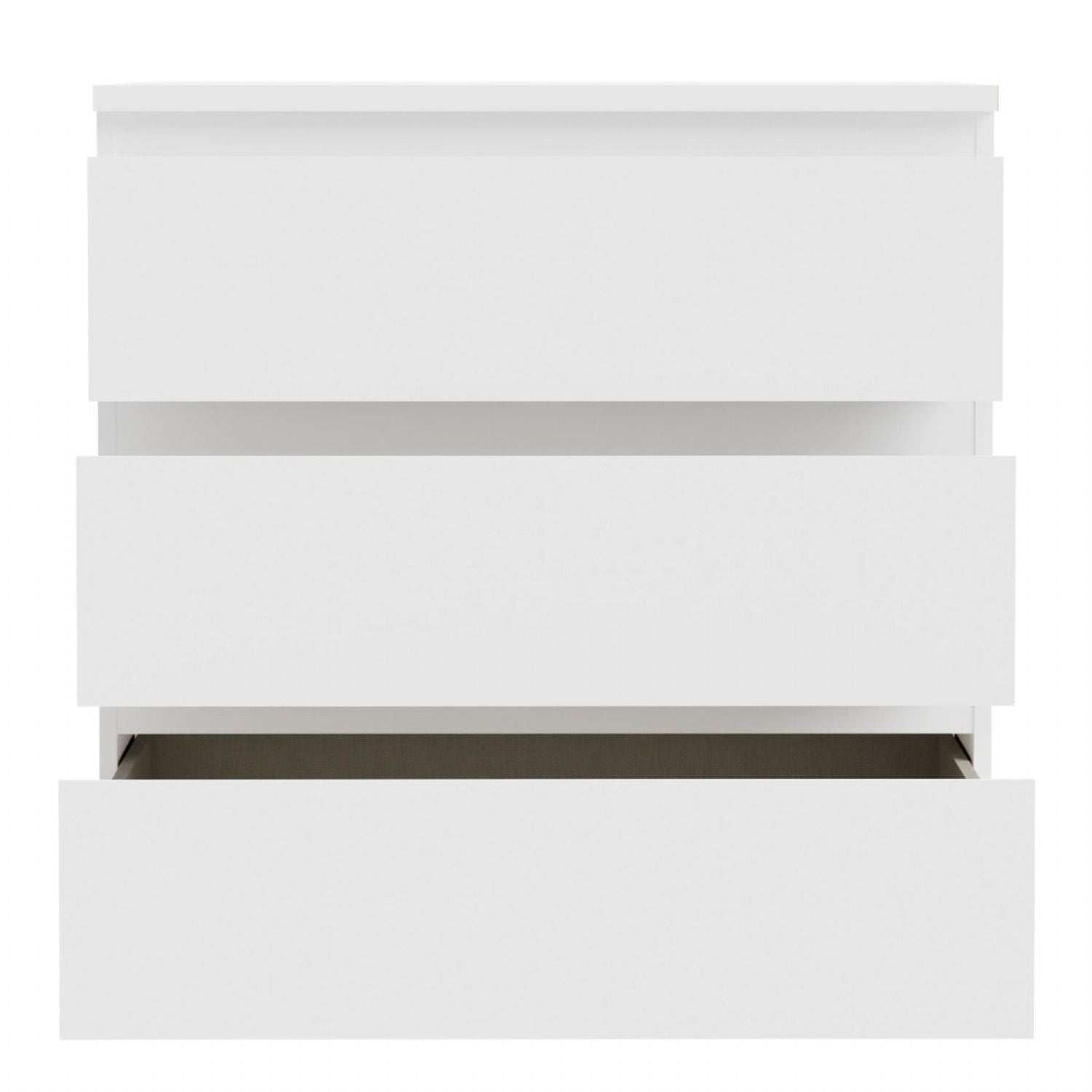 Edmore 3 Drawer Chest in White