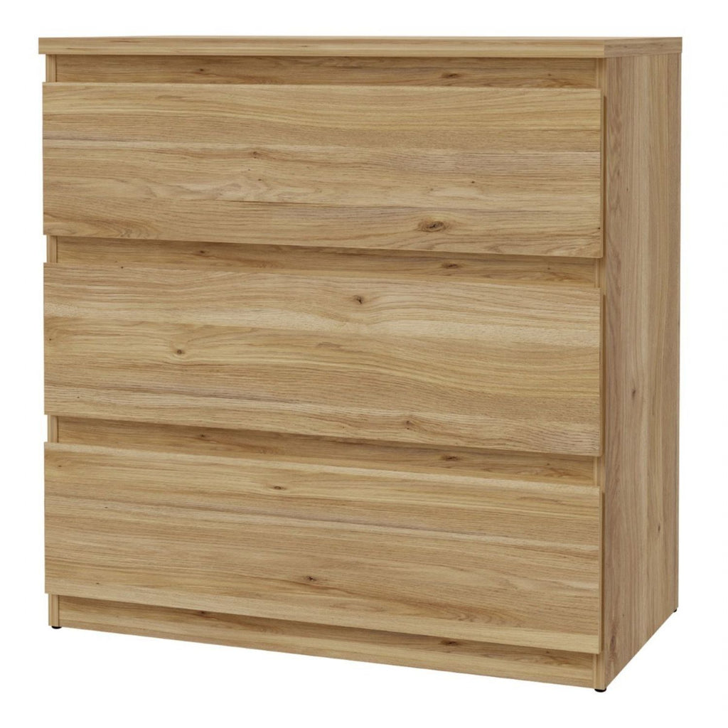 Edmore 3 Drawer Chest in Mauvella Oak