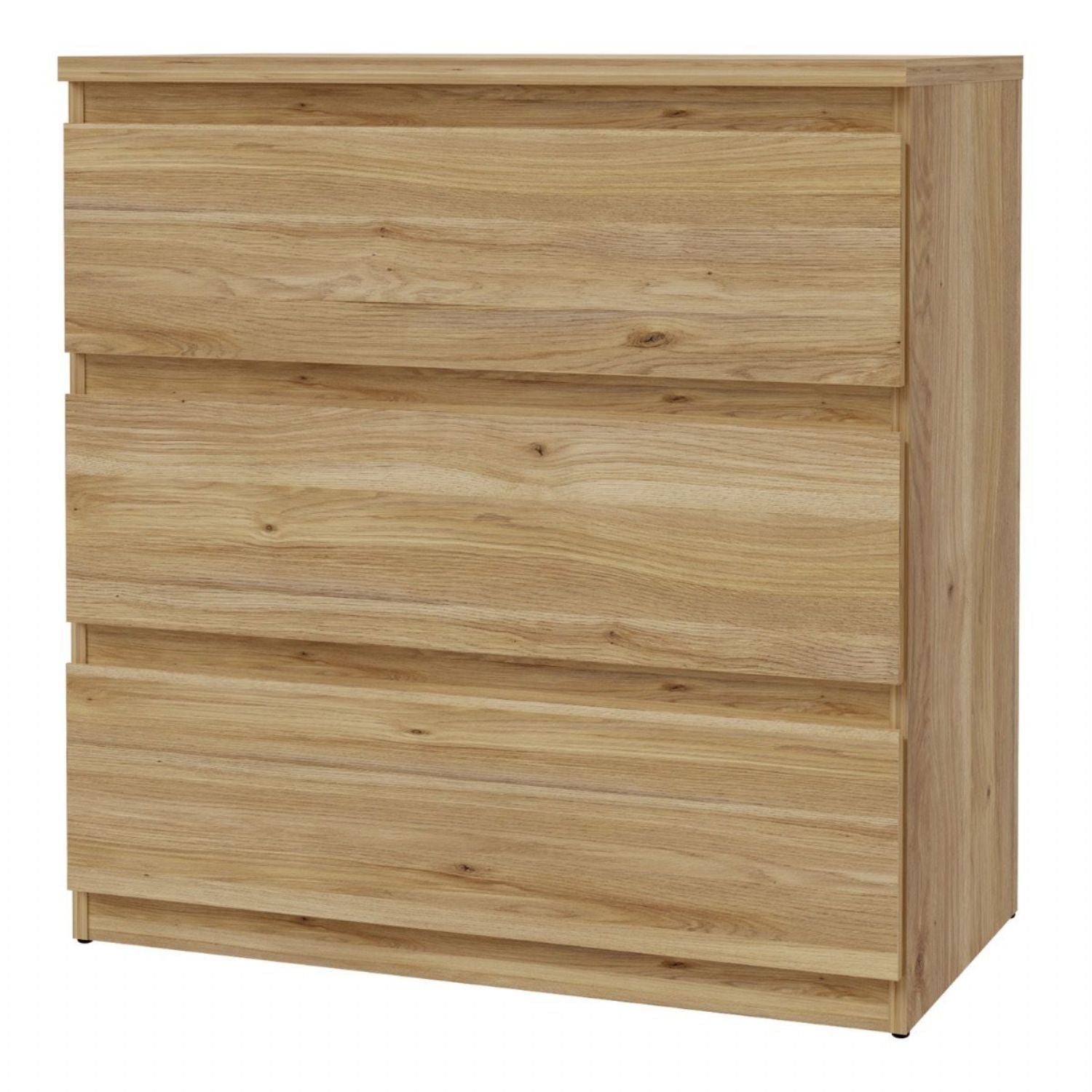 Edmore 3 Drawer Chest in Mauvella Oak