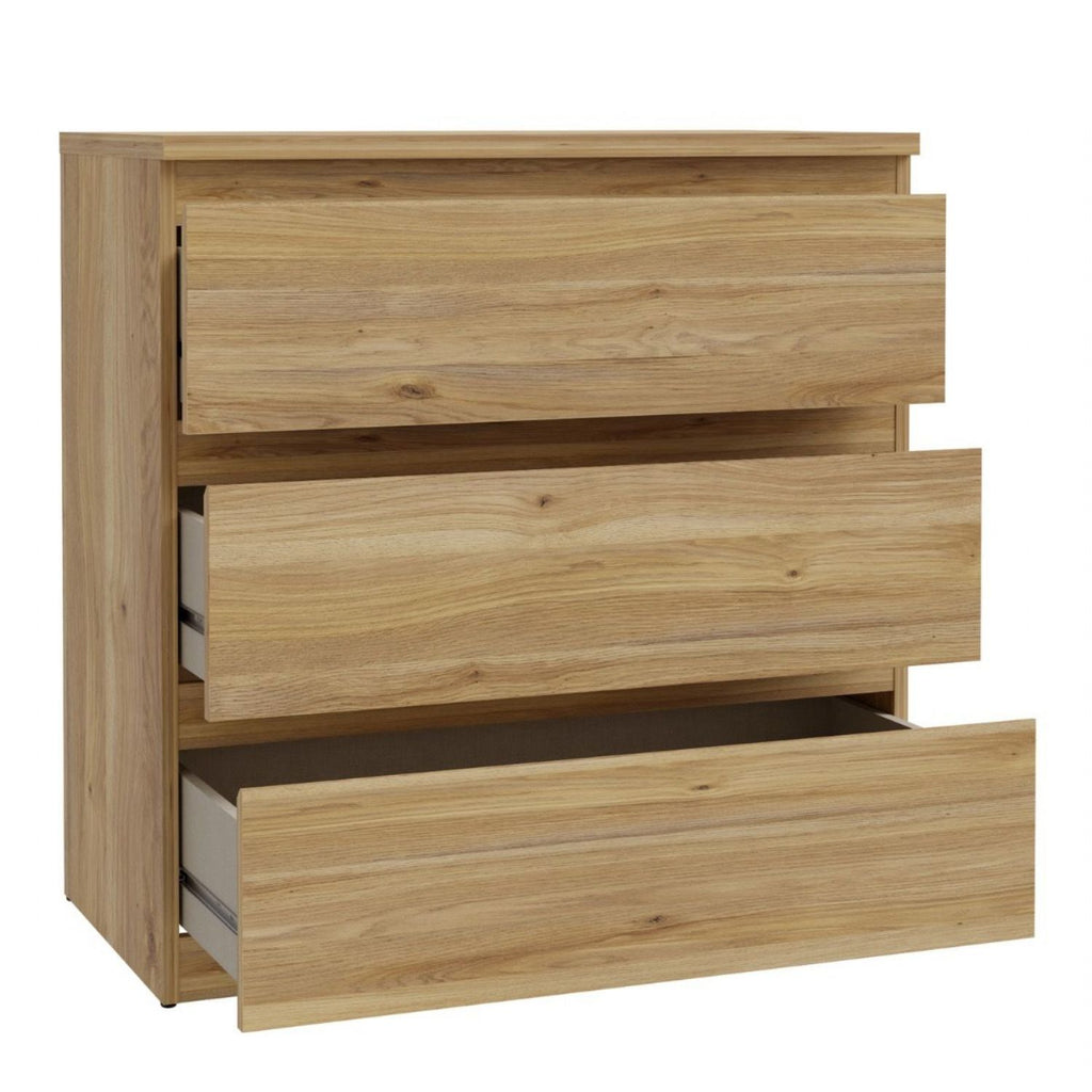 Edmore 3 Drawer Chest in Mauvella Oak