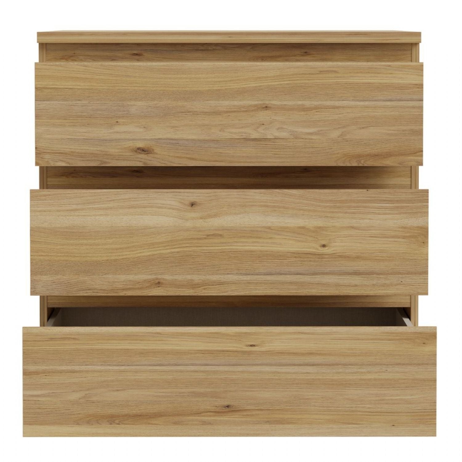Edmore 3 Drawer Chest in Mauvella Oak