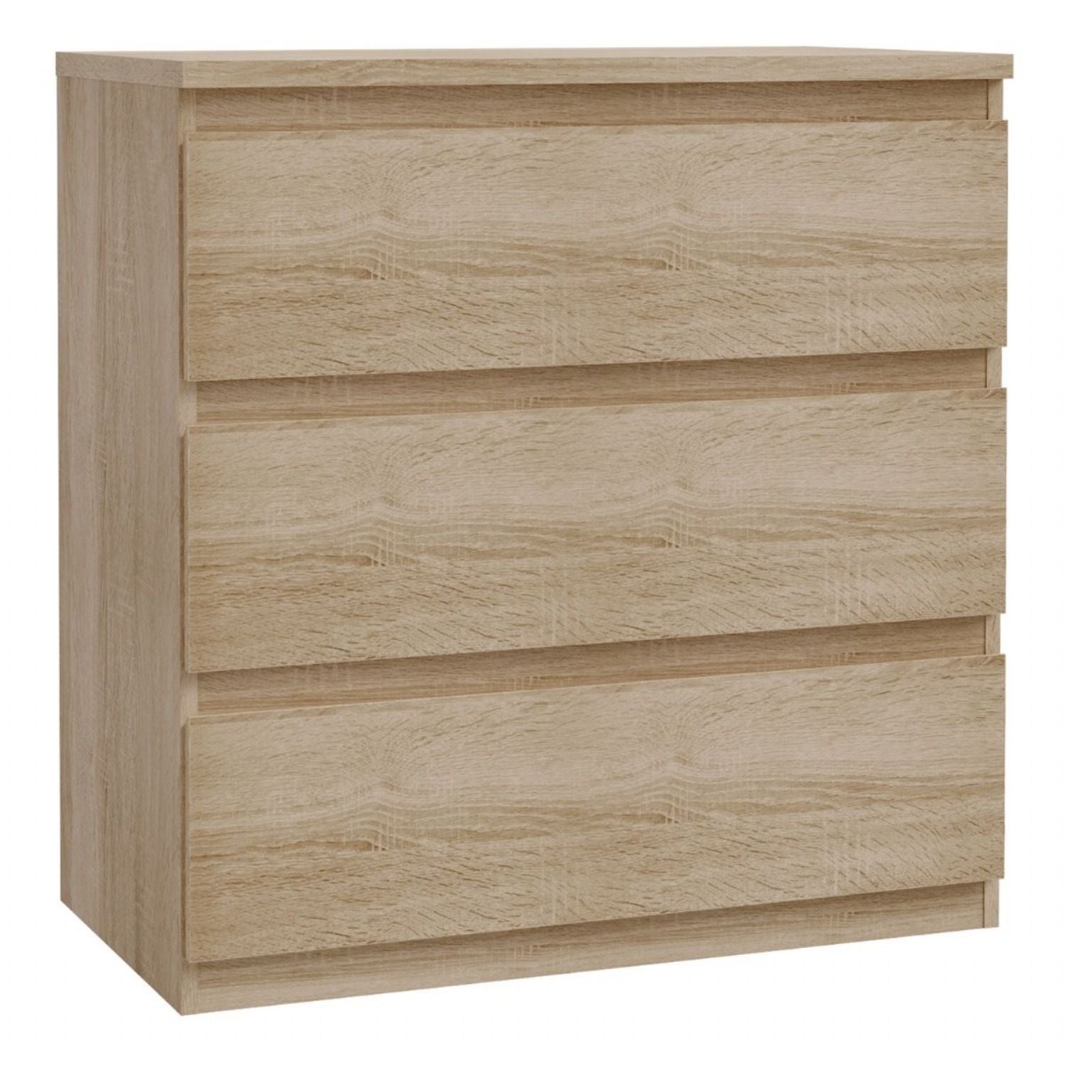 Edmore 3 Drawer Chest in Sonoma Oak