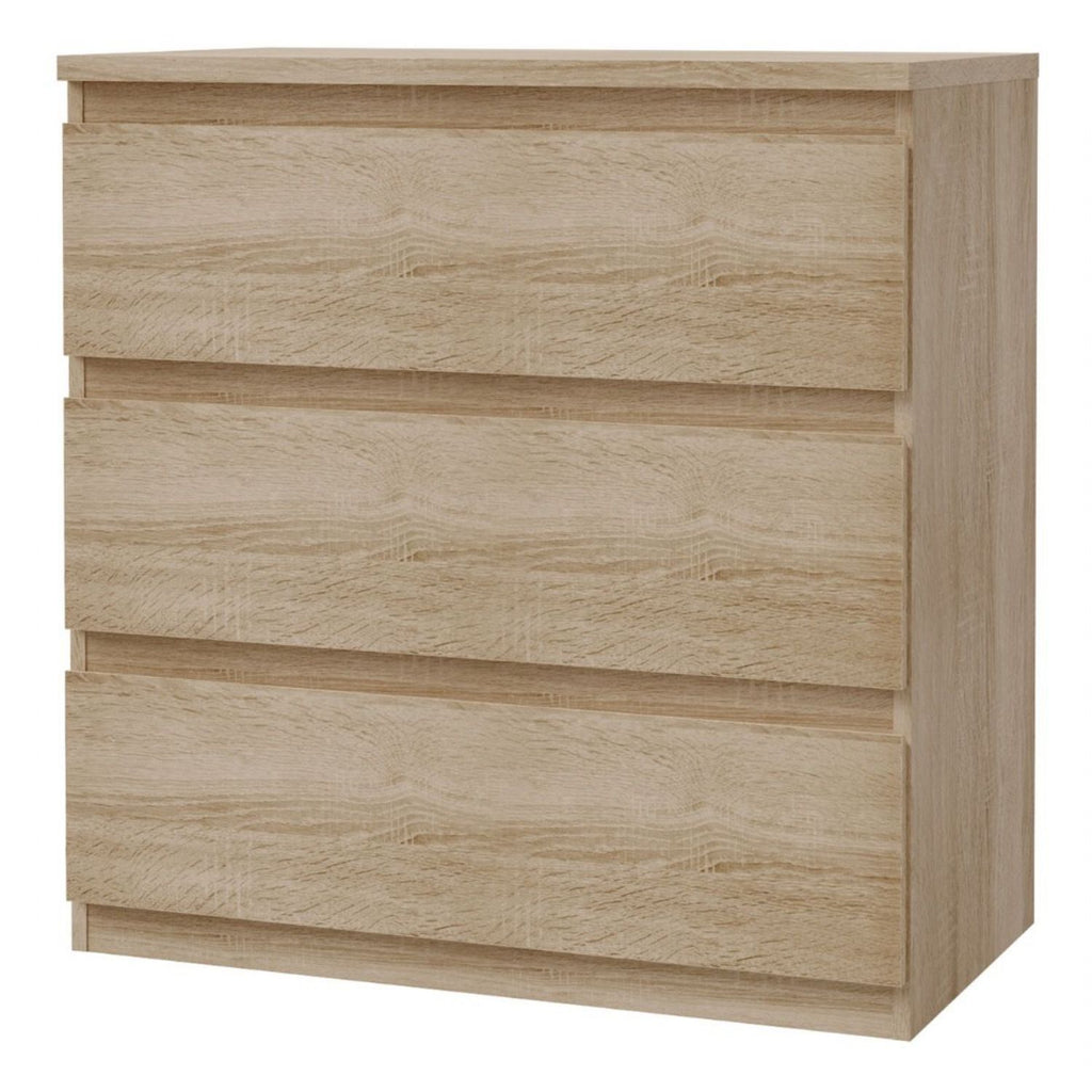 Edmore 3 Drawer Chest in Sonoma Oak