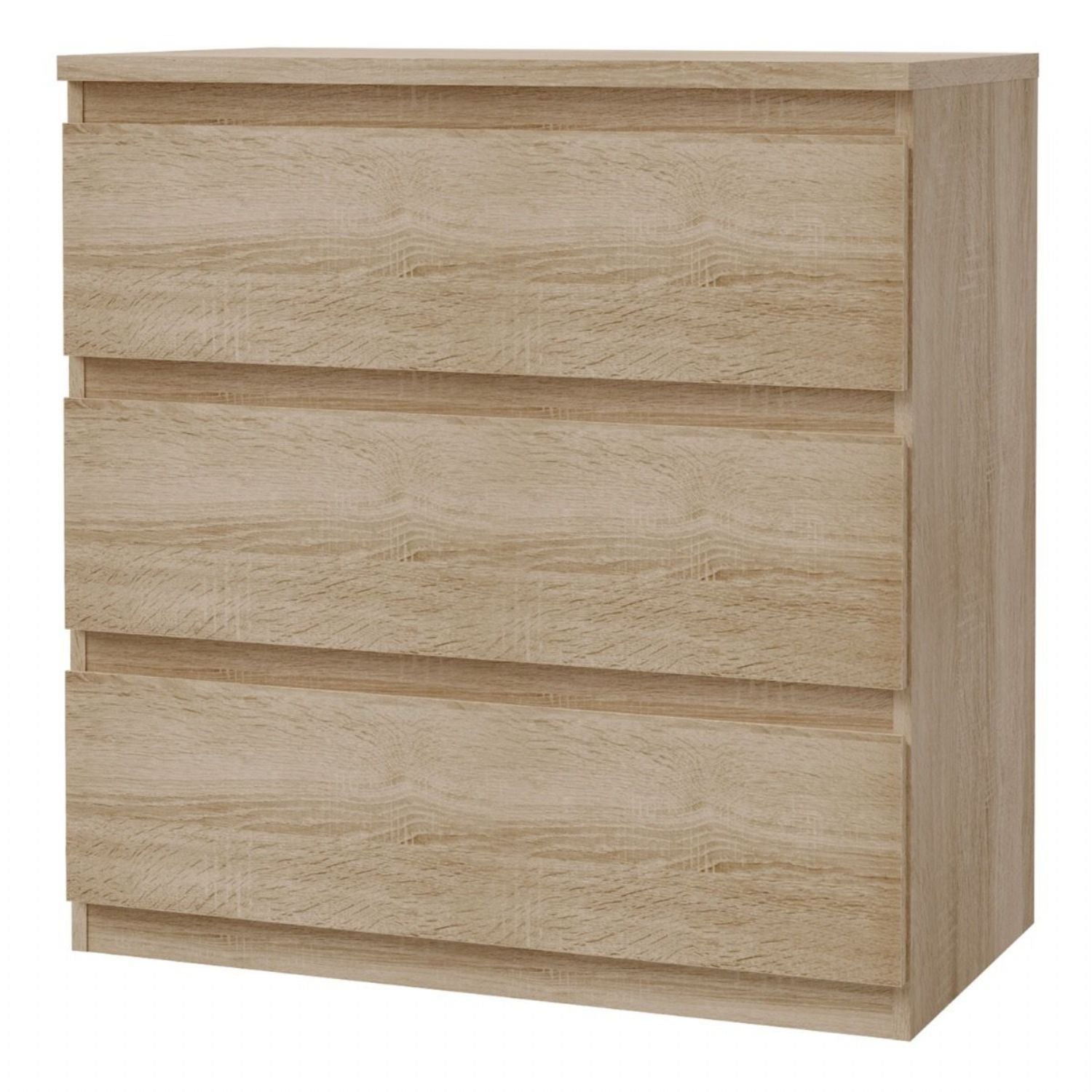 Edmore 3 Drawer Chest in Sonoma Oak