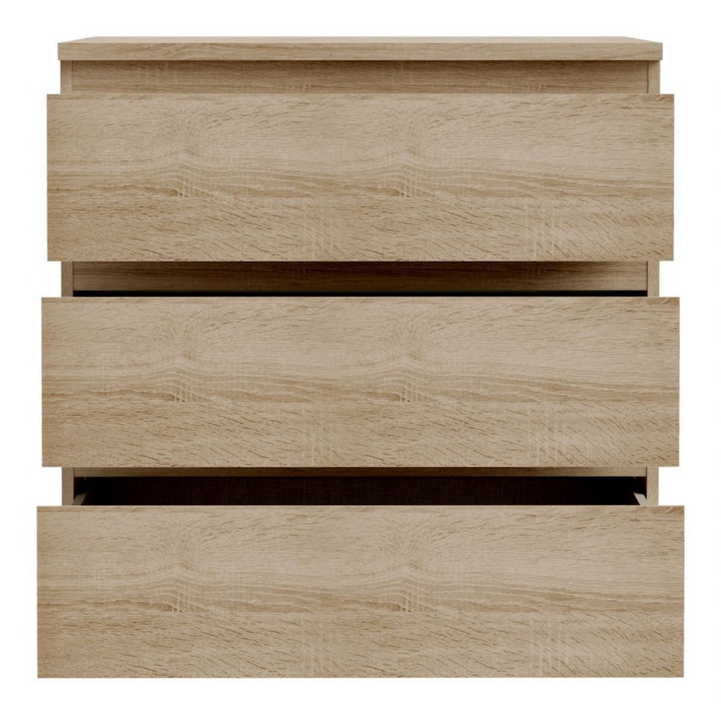 Edmore 3 Drawer Chest in Sonoma Oak