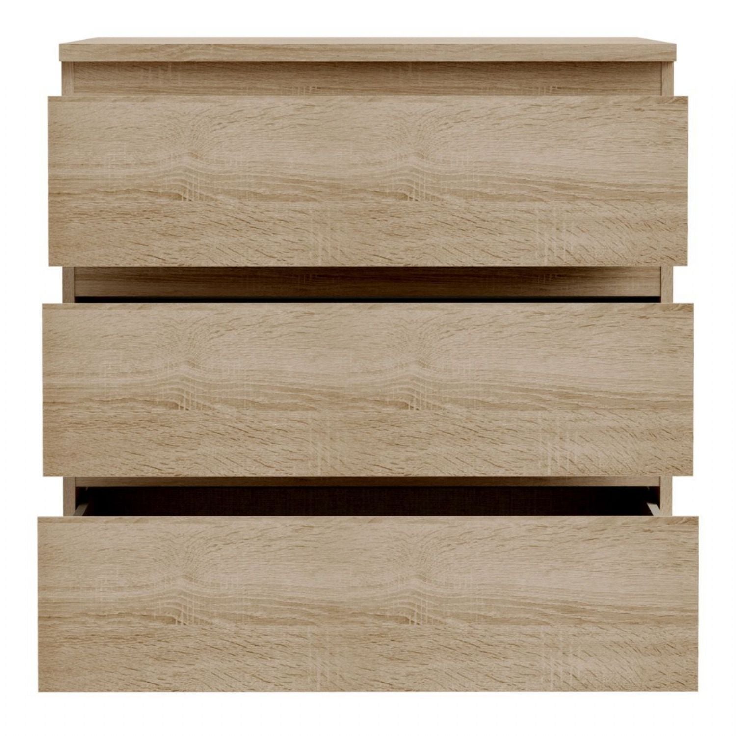 Edmore 3 Drawer Chest in Sonoma Oak