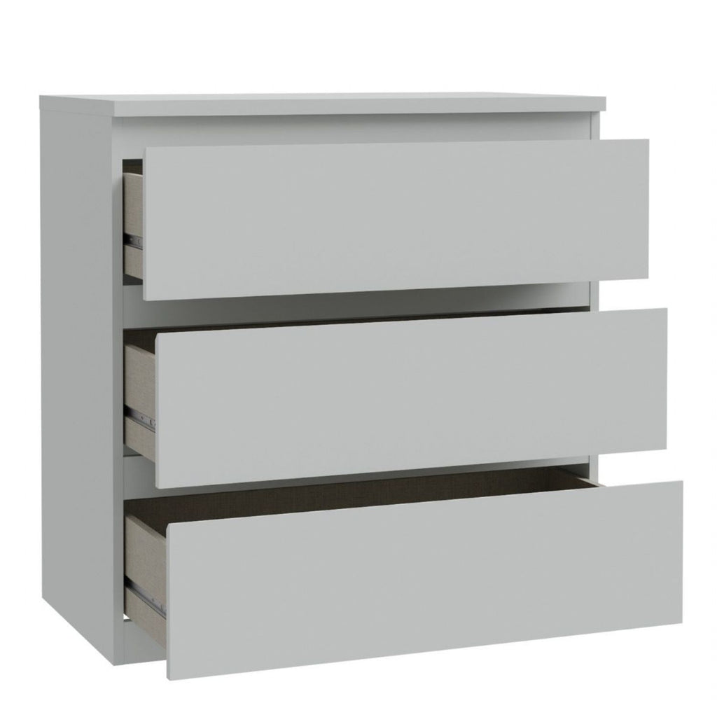 Edmore 3 Drawer Chest in Light Grey