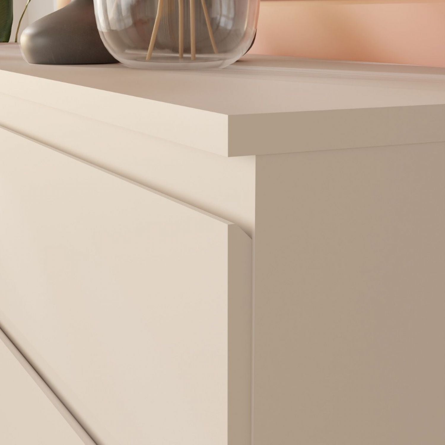 Edmore 3 Drawer Chest in Light Grey