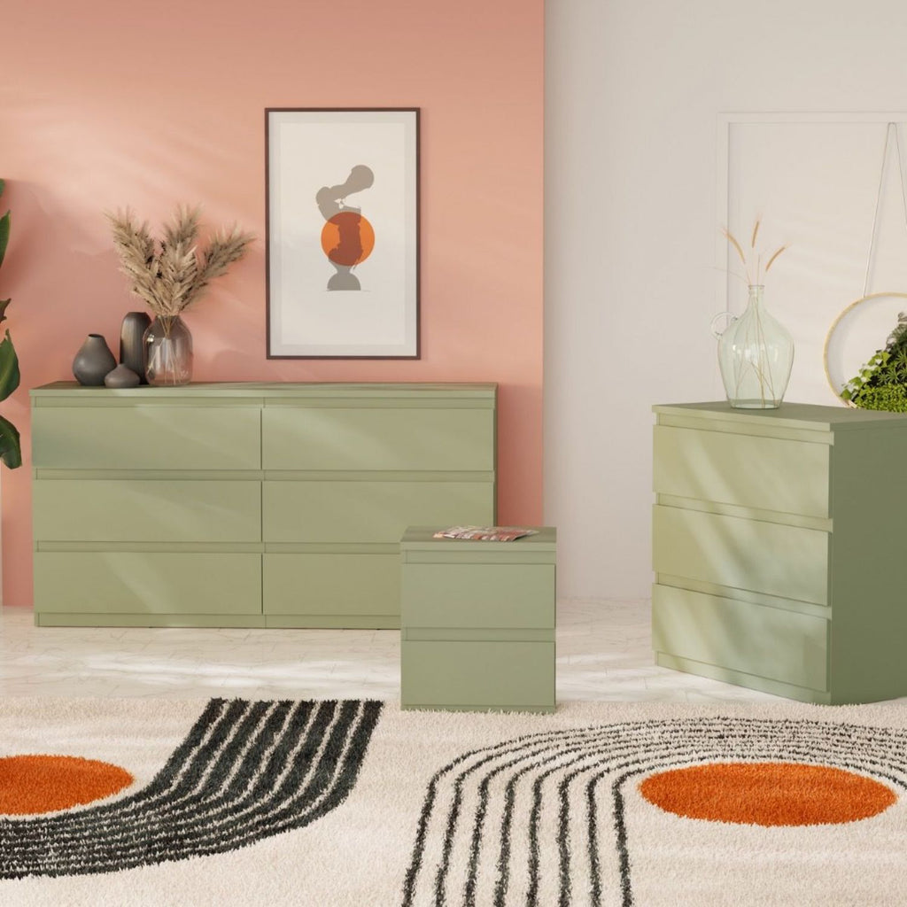 Edmore 3 Drawer Chest in Sage Green