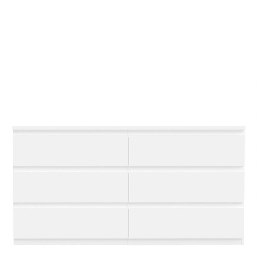 Edmore 6 Drawer Wide Chest in White