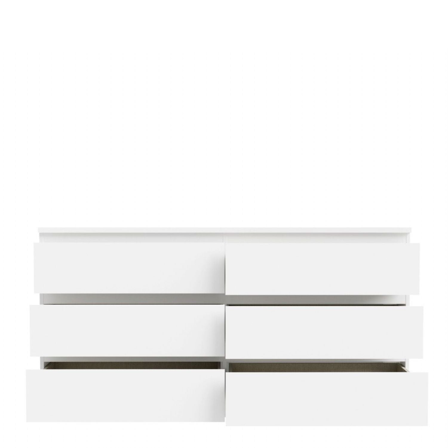 Edmore 6 Drawer Wide Chest in White
