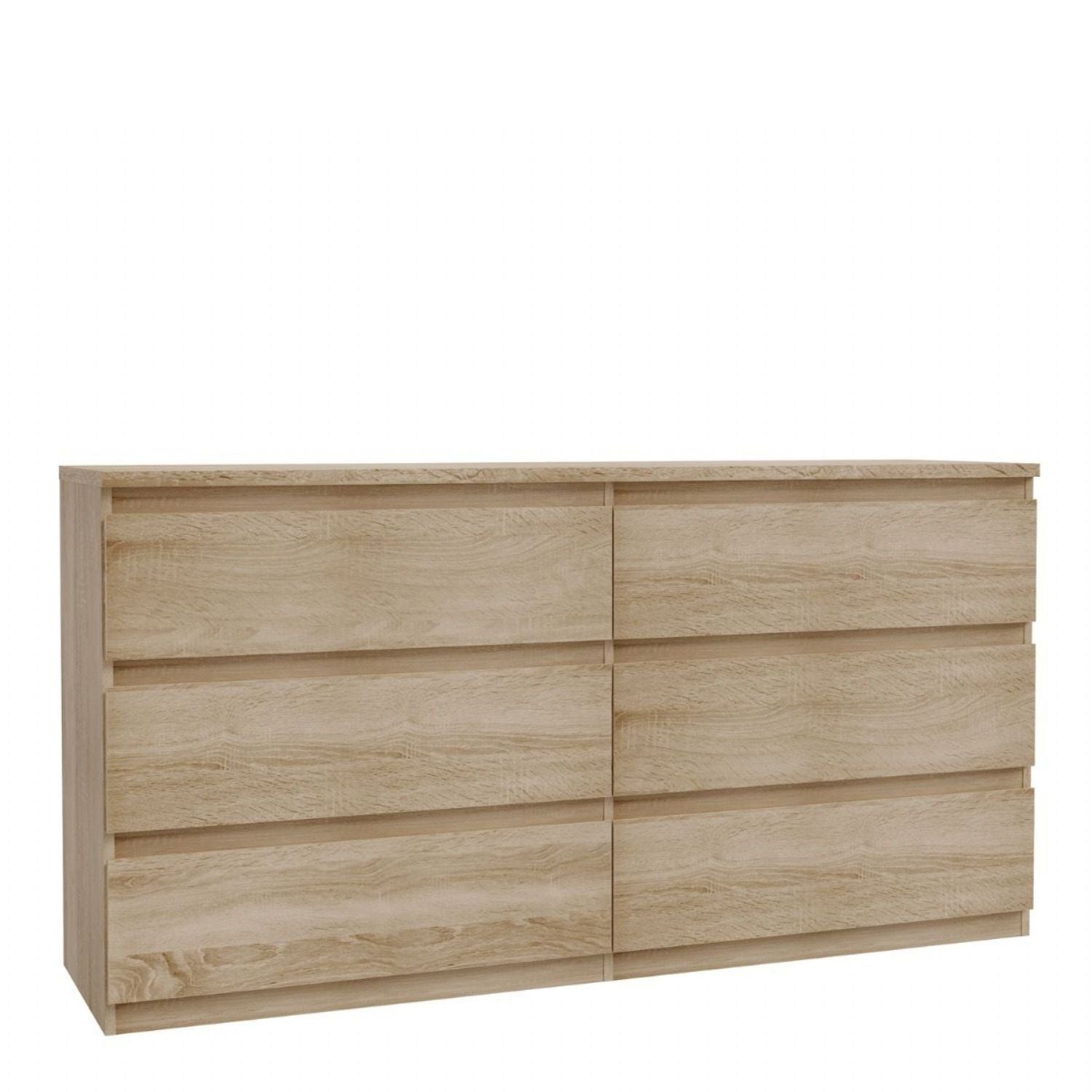 Edmore 6 Drawer Wide Chest in Sonoma Oak