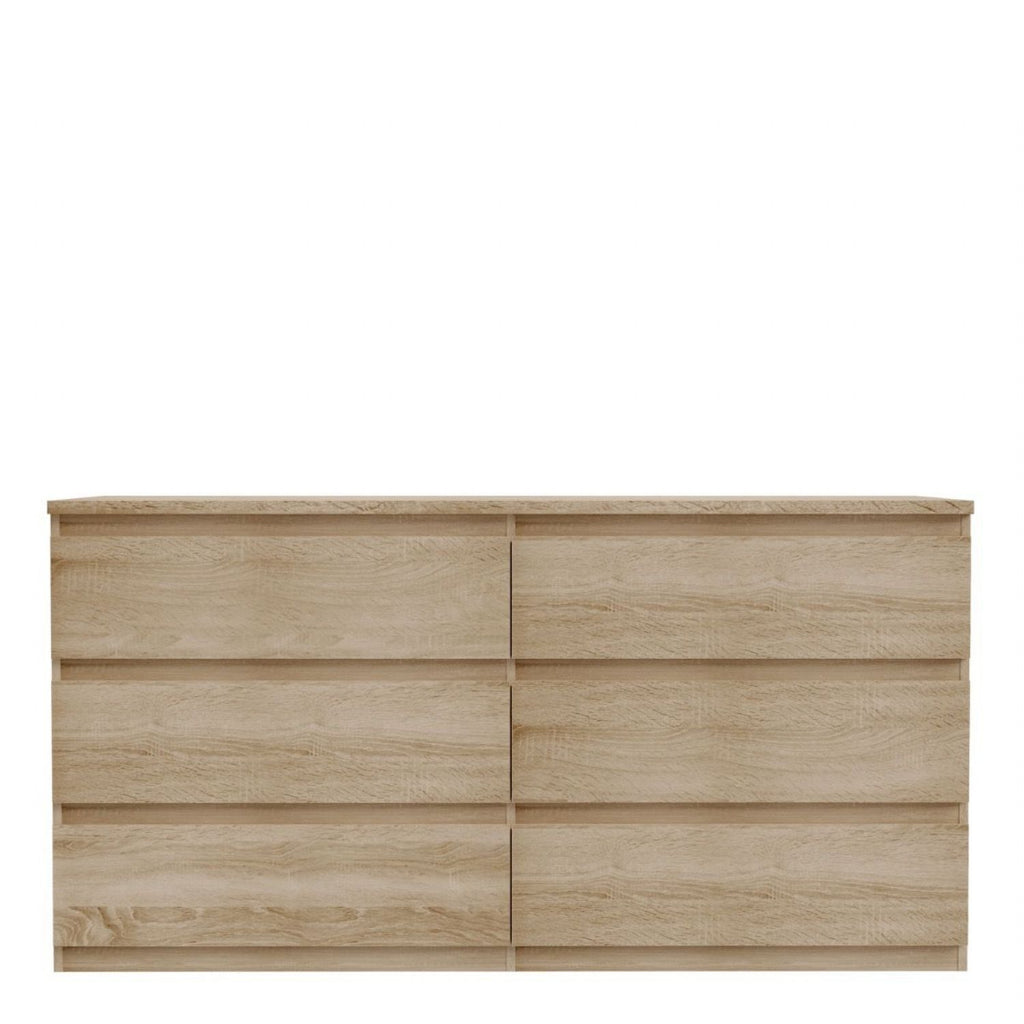 Edmore 6 Drawer Wide Chest in Sonoma Oak
