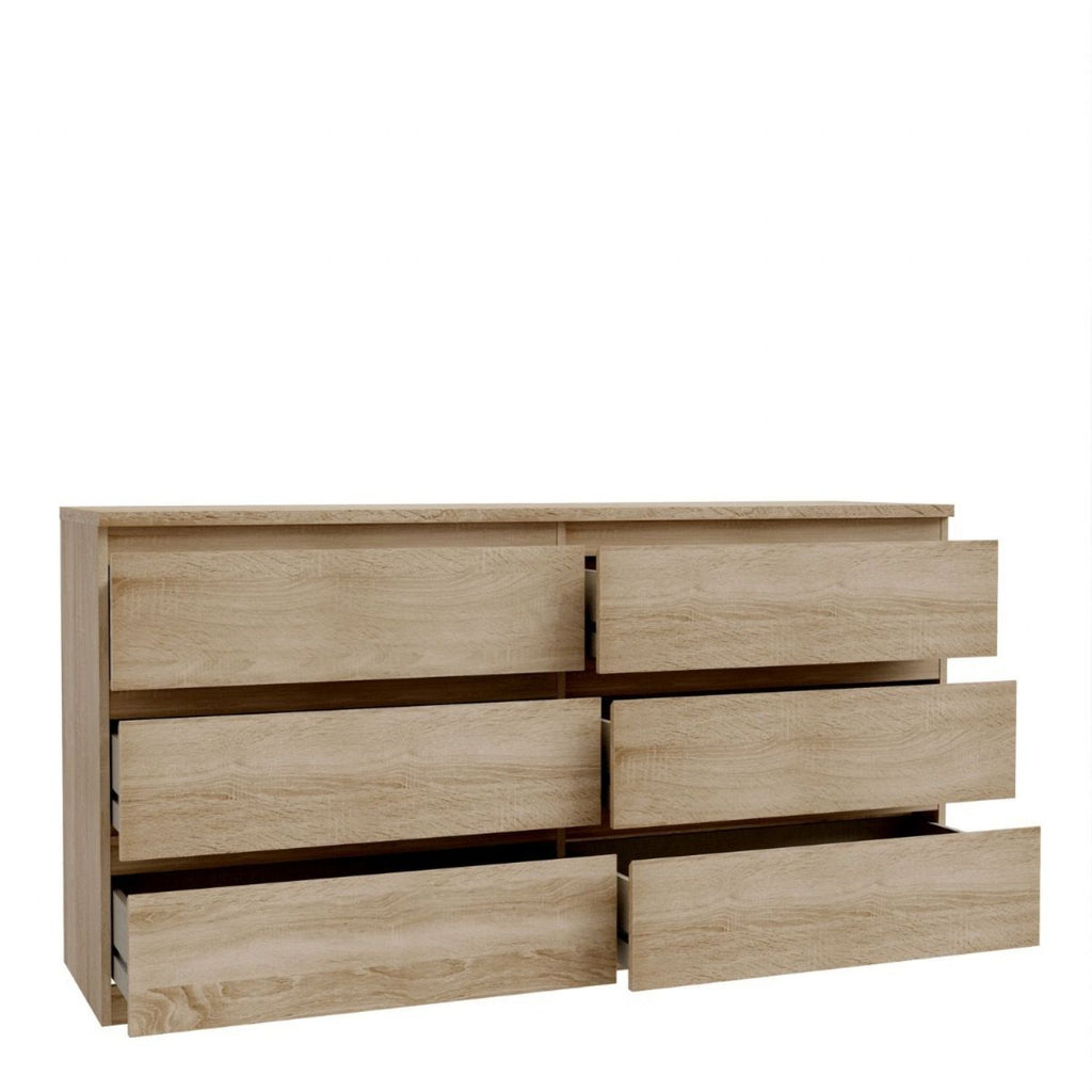 Edmore 6 Drawer Wide Chest in Sonoma Oak