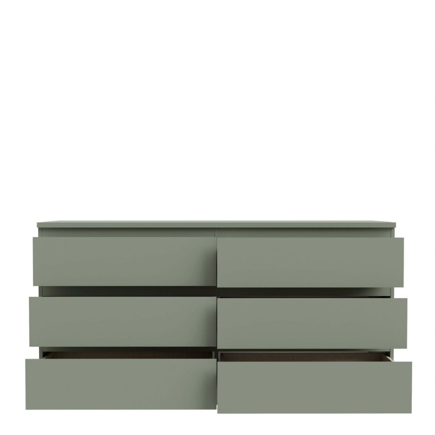 Edmore 6 Drawer Wide Chest in Sage Green