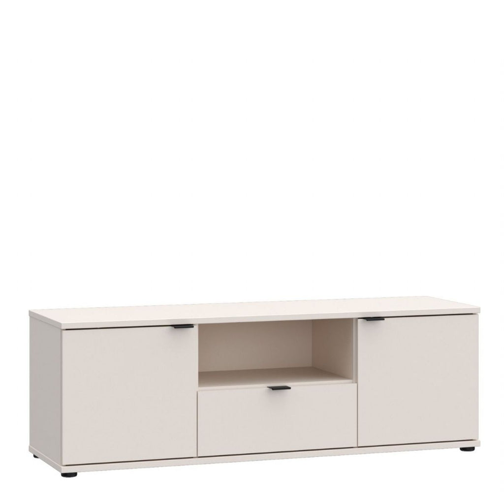 Ganymede TV Unit with Open Shelf, Drawer &amp; 2 Doors in Sand