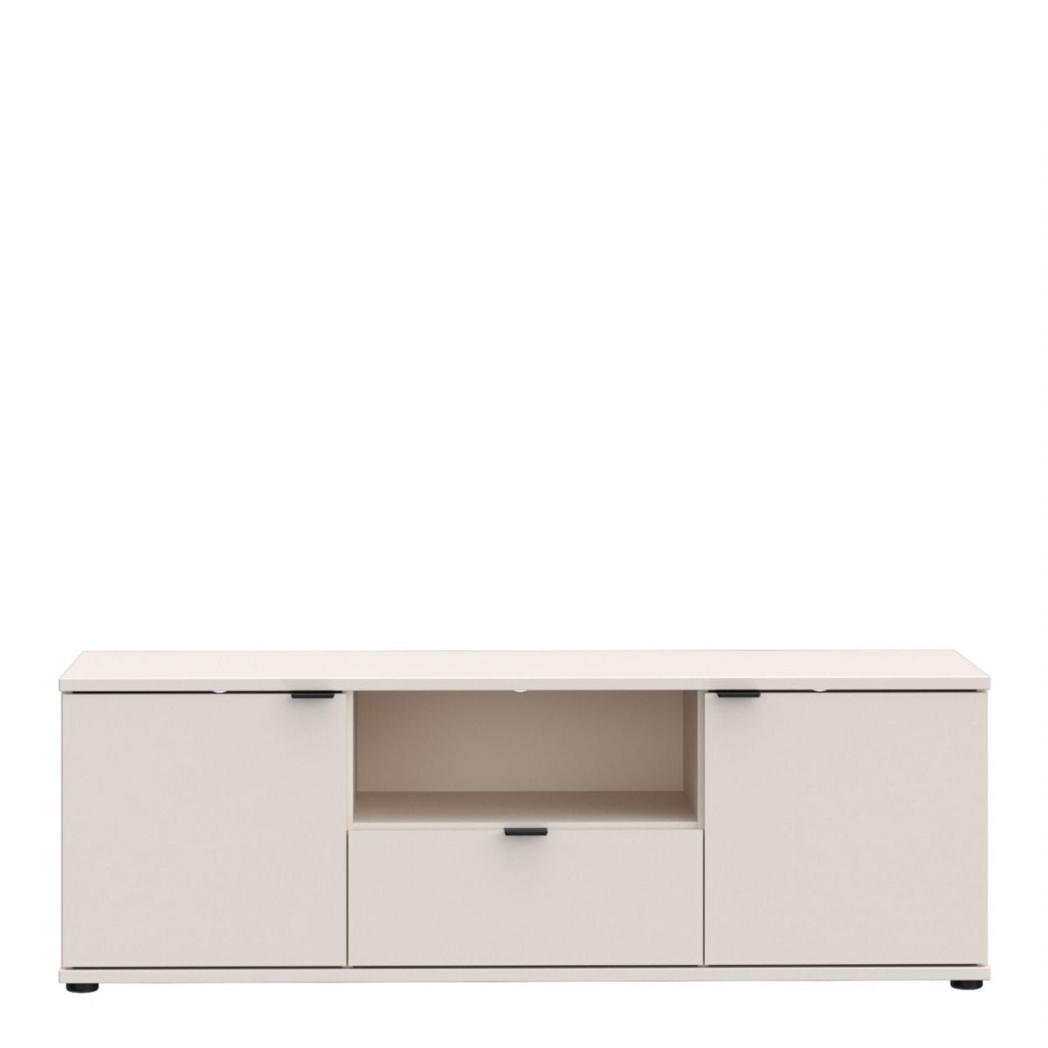 Ganymede TV Unit with Open Shelf, Drawer & 2 Doors in Sand