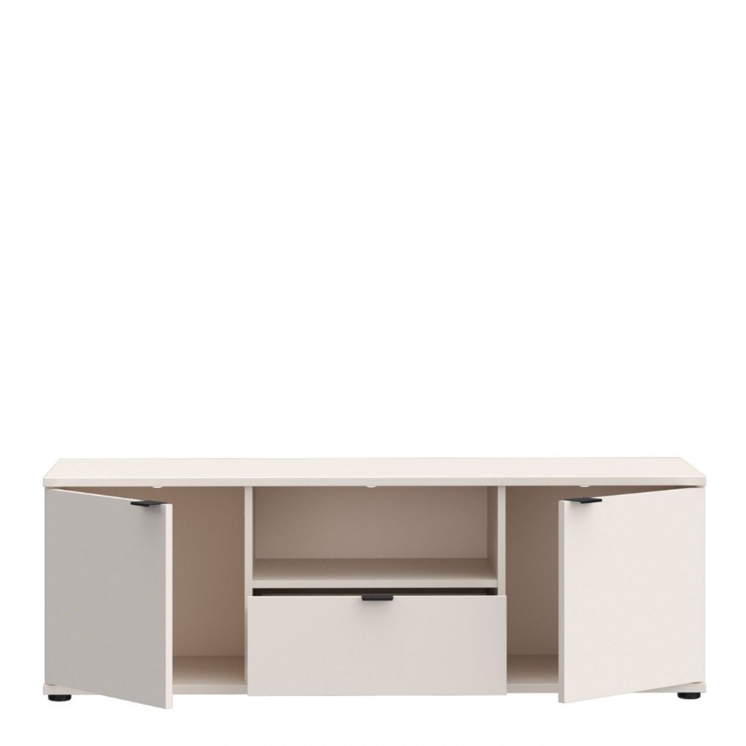 Ganymede TV Unit with Open Shelf, Drawer & 2 Doors in Sand
