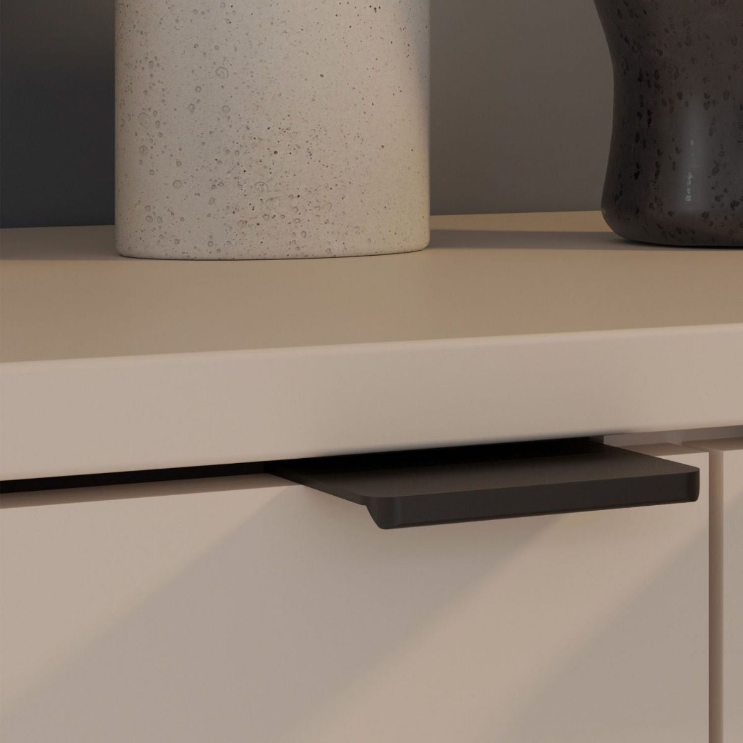 Ganymede TV Unit with Open Shelf, Drawer & 2 Doors in Sand