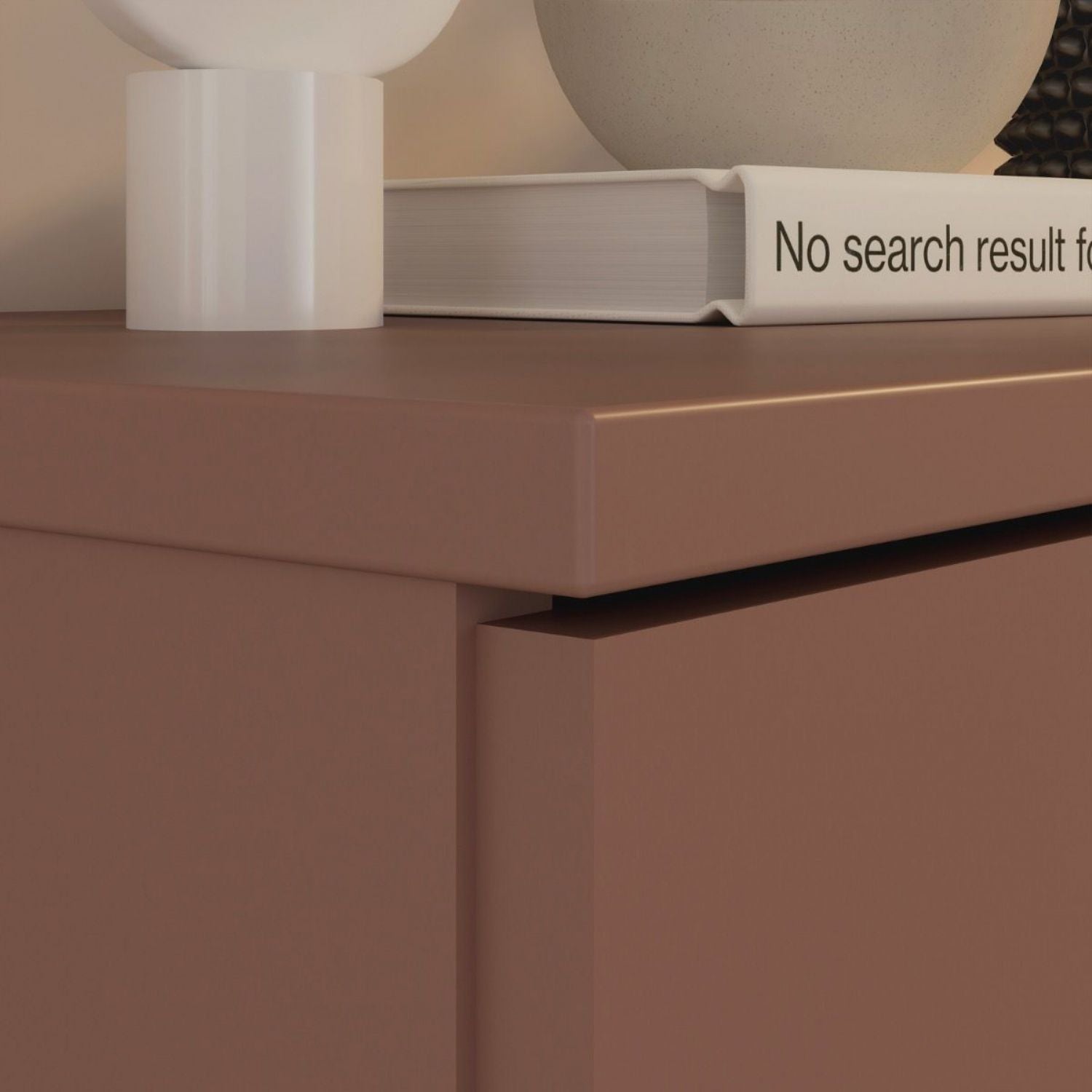 Ganymede Wide TV Unit with Open Shelf, Drawer & 2 Doors in Terracotta