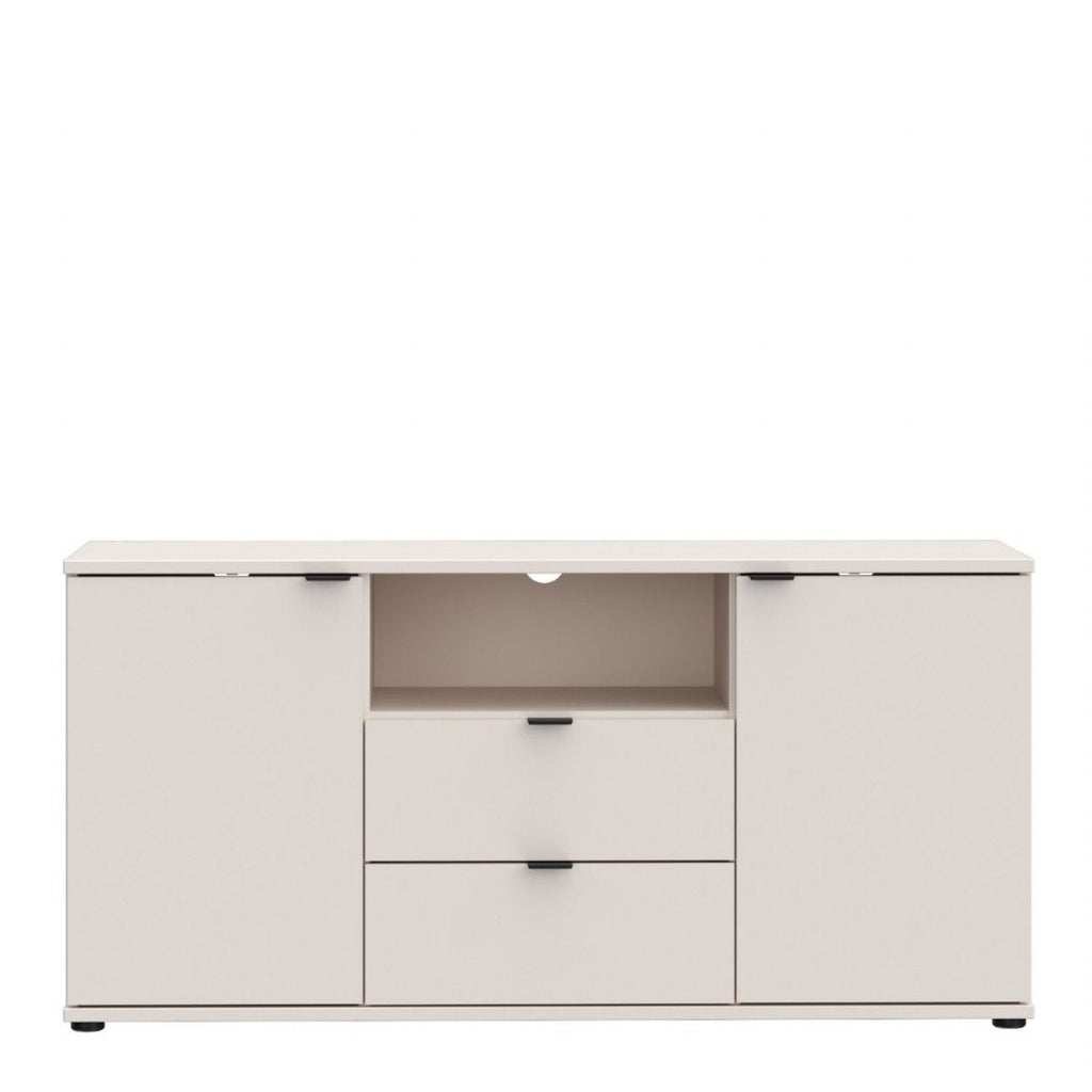 Ganymede TV Unit with Open Shelf, 2 Drawers & 2 Doors in Sand