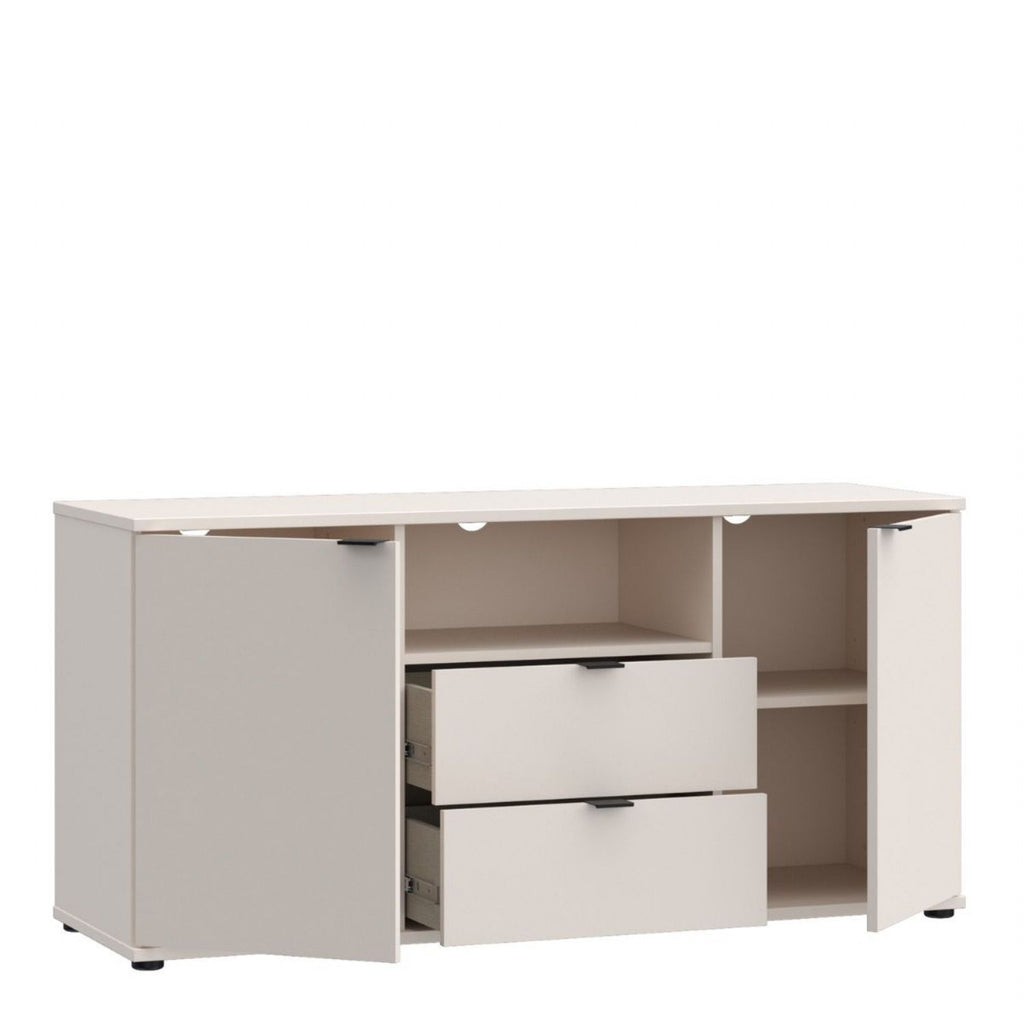 Ganymede TV Unit with Open Shelf, 2 Drawers & 2 Doors in Sand