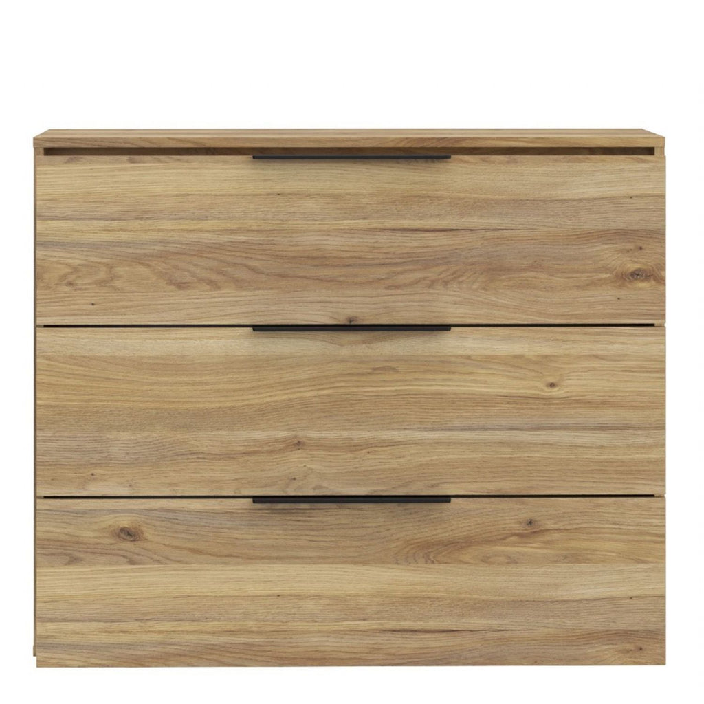 Orkney 3 Drawer Chest in Mauvella Oak