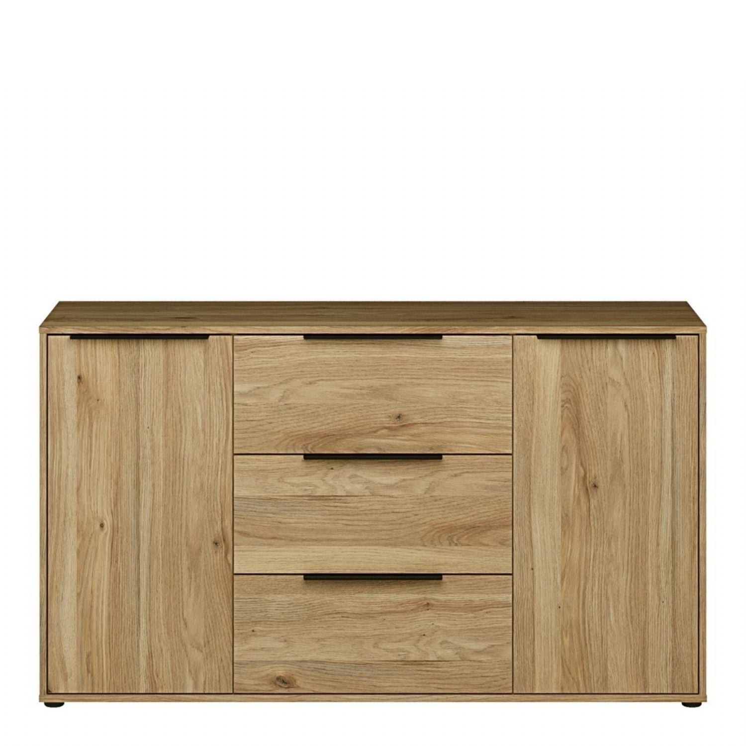 Orkney 3 Drawer Sideboard with 2 Doors in Mauvella Oak