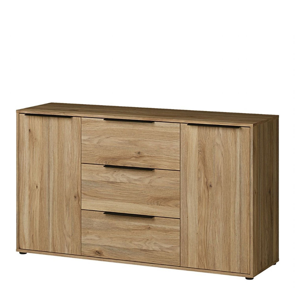 Orkney 3 Drawer Sideboard with 2 Doors in Mauvella Oak