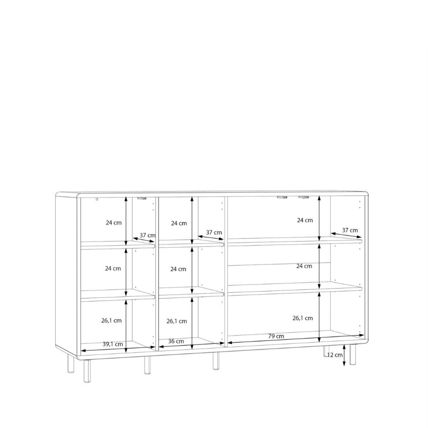Playly 3 Door Sideboard in Sand