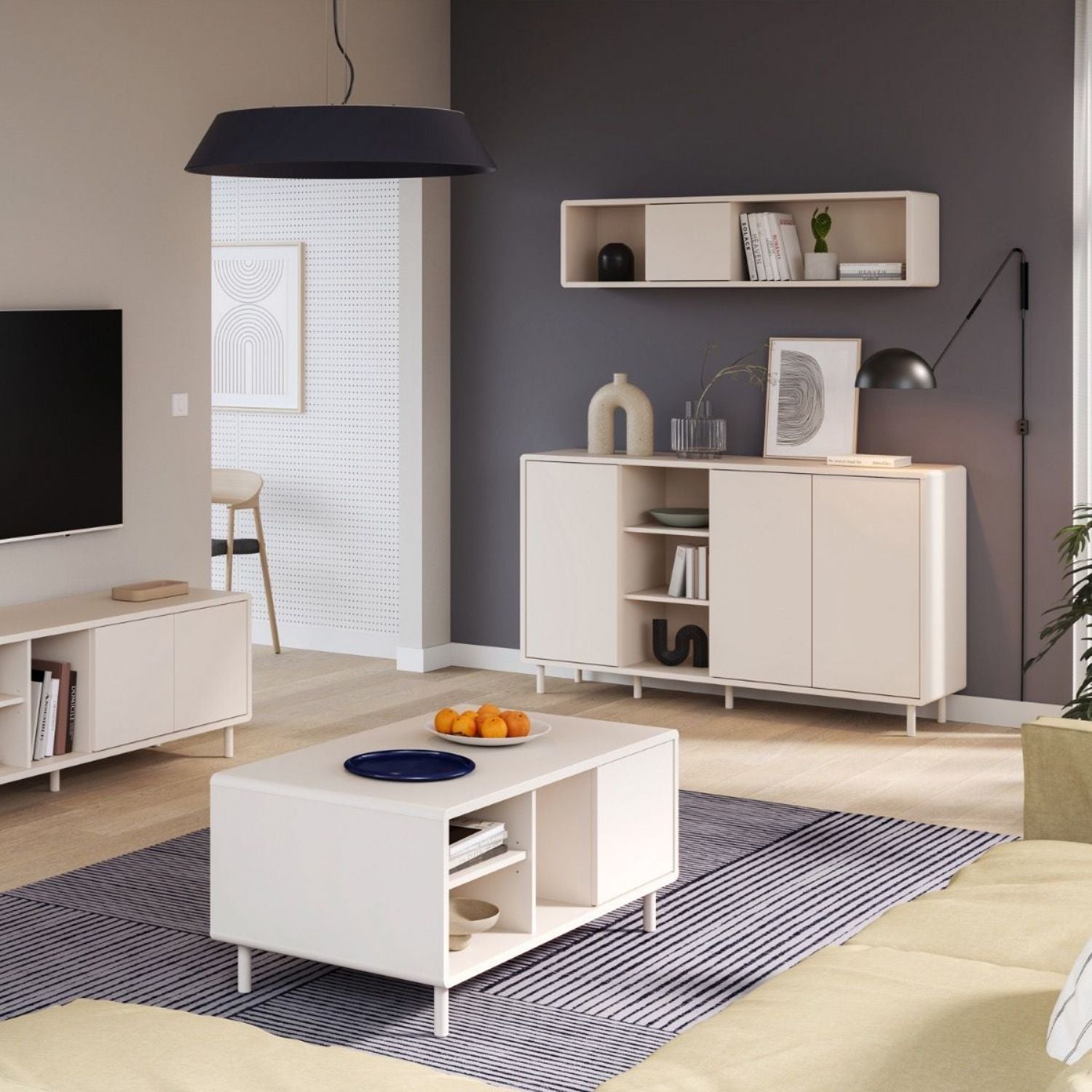 Playly 3 Door Sideboard in Sand