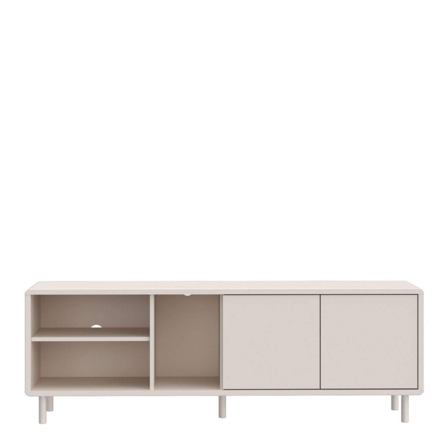 Playly TV Unit with Open Shelving and 2Door Storage in Sand