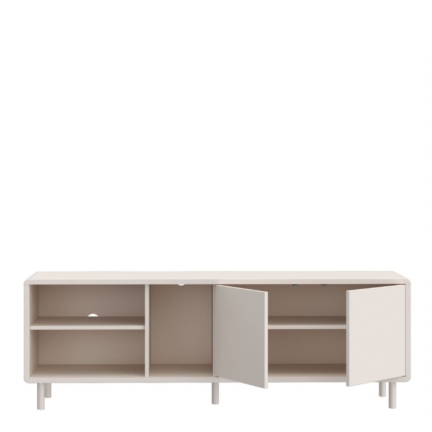 Playly TV Unit with Open Shelving and 2Door Storage in Sand