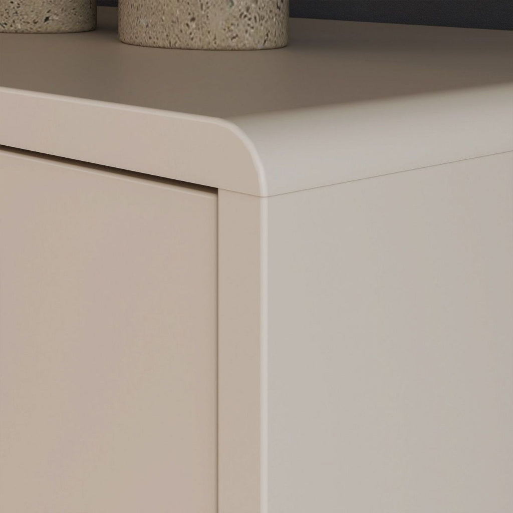 Playly TV Unit with Open Shelving and 2Door Storage in Sand