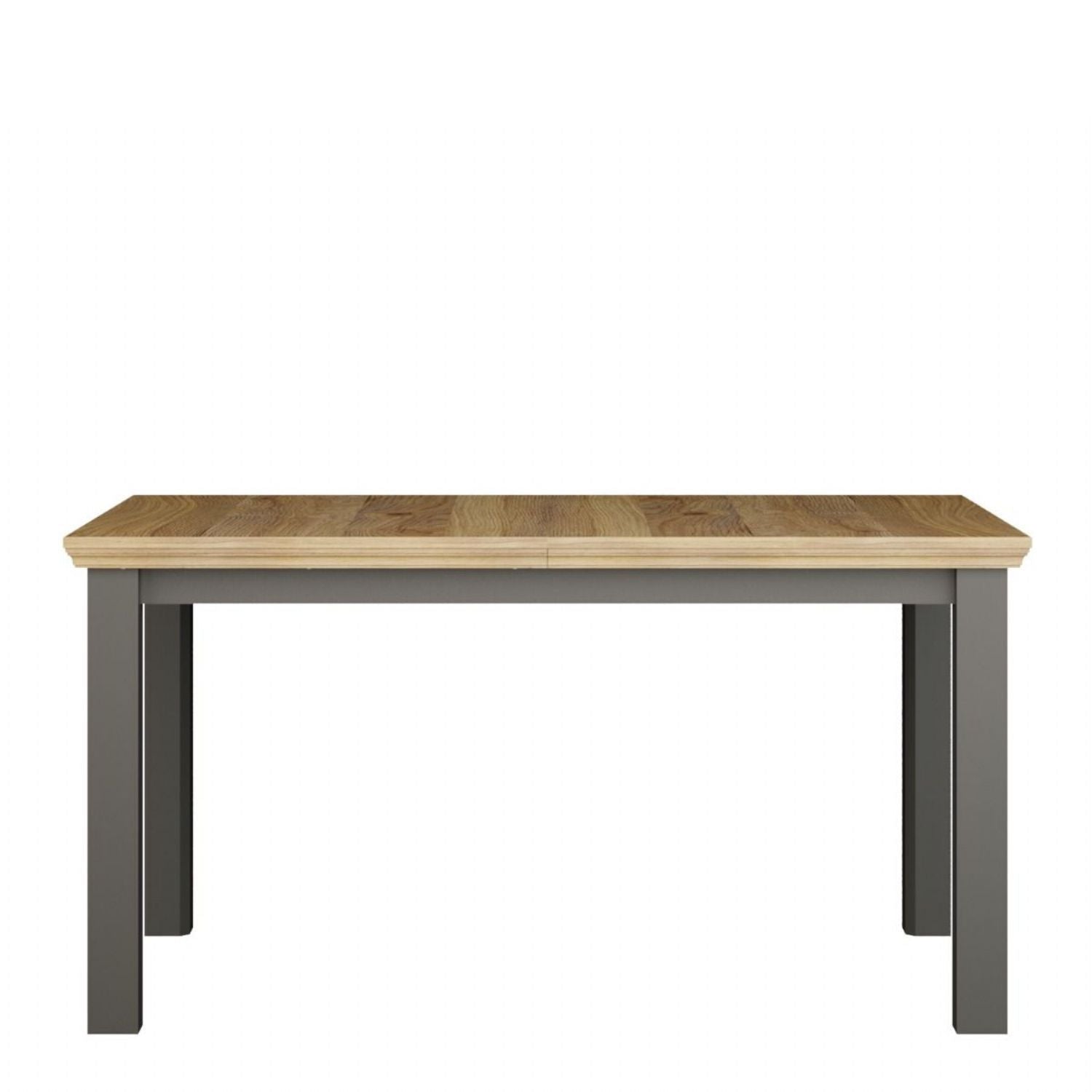 Pontypool Rectangular Dining Table 150x90cm in Wolfram Grey and Mauvella Oak